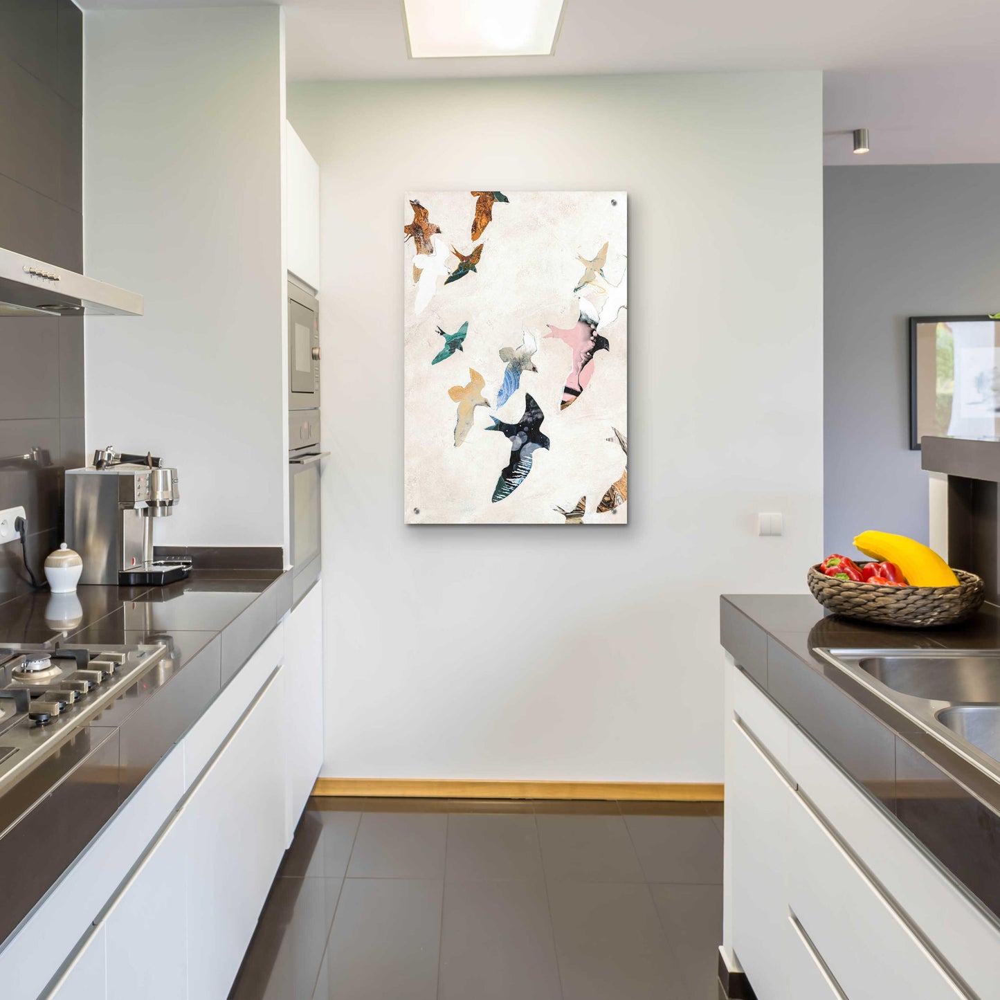 Epic Art 'Abstract Birds 2' by Design Fabrikken, Acrylic Glass Wall Art,24x36