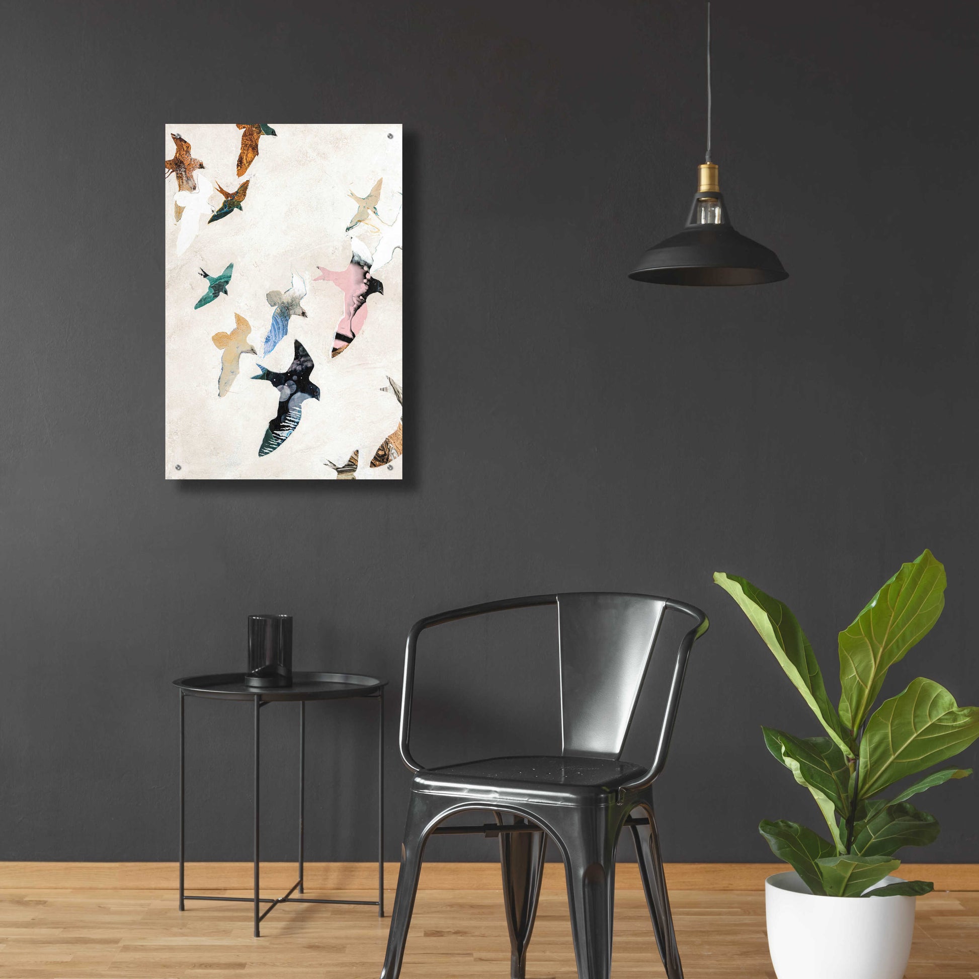 Epic Art 'Abstract Birds 2' by Design Fabrikken, Acrylic Glass Wall Art,24x36