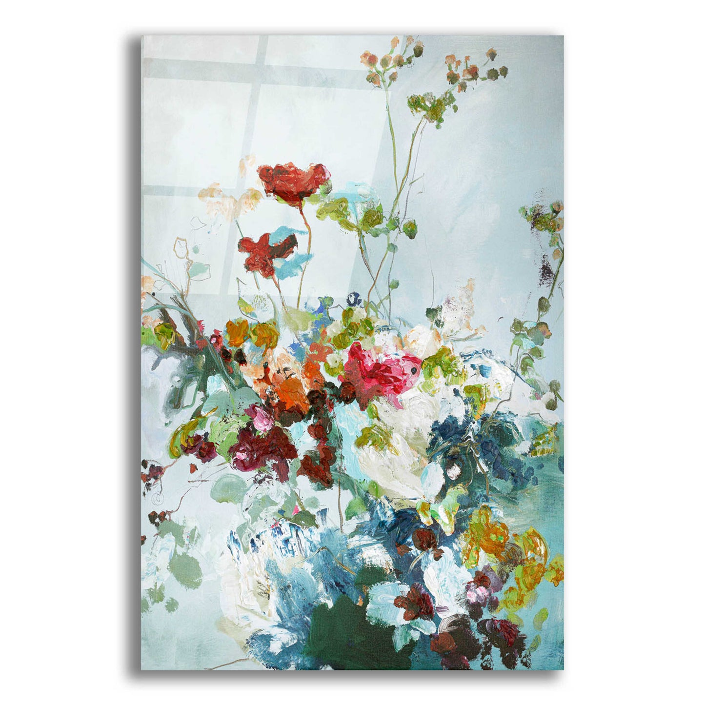 Epic Art 'Abstract Floral 1' by Design Fabrikken, Acrylic Glass Wall Art,12x16