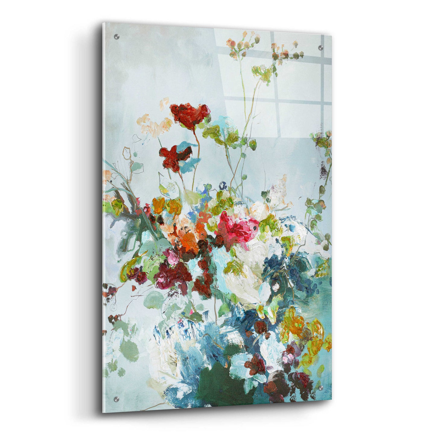 Epic Art 'Abstract Floral 1' by Design Fabrikken, Acrylic Glass Wall Art,24x36