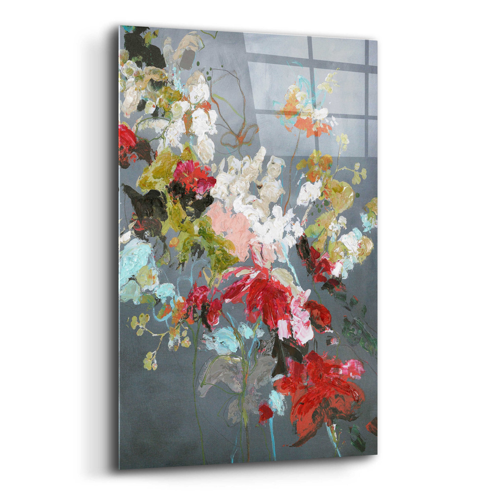 Epic Art 'Abstract Floral 2' by Design Fabrikken, Acrylic Glass Wall Art,12x16