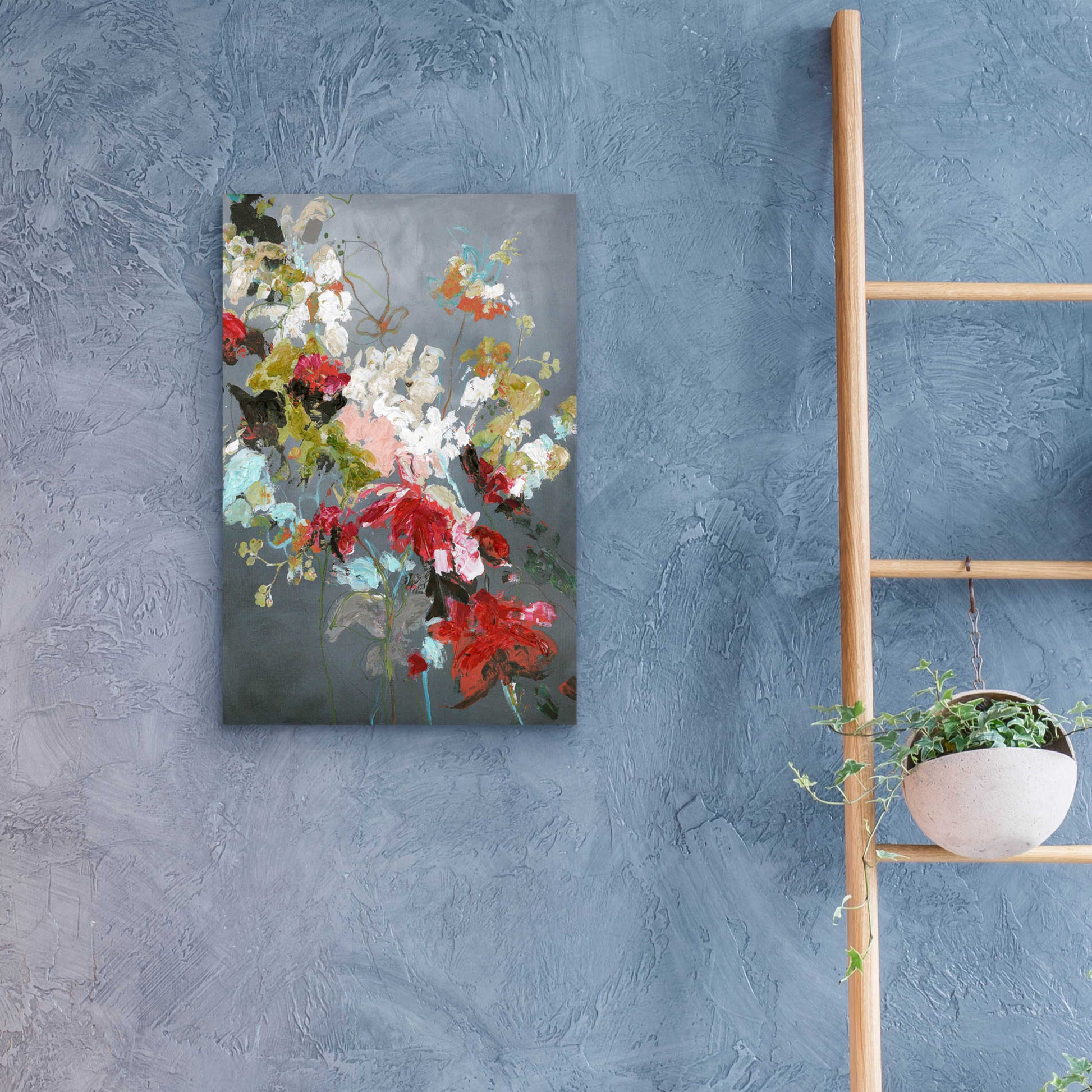 Epic Art 'Abstract Floral 2' by Design Fabrikken, Acrylic Glass Wall Art,16x24