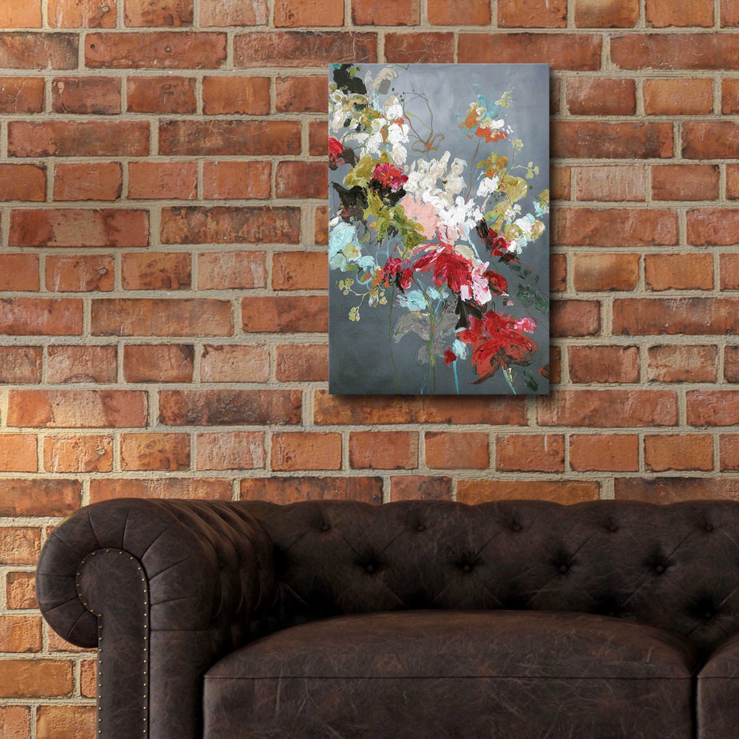 Epic Art 'Abstract Floral 2' by Design Fabrikken, Acrylic Glass Wall Art,16x24