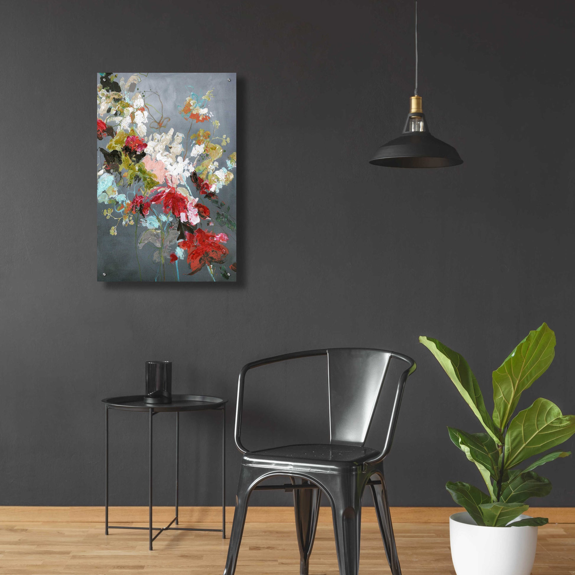 Epic Art 'Abstract Floral 2' by Design Fabrikken, Acrylic Glass Wall Art,24x36