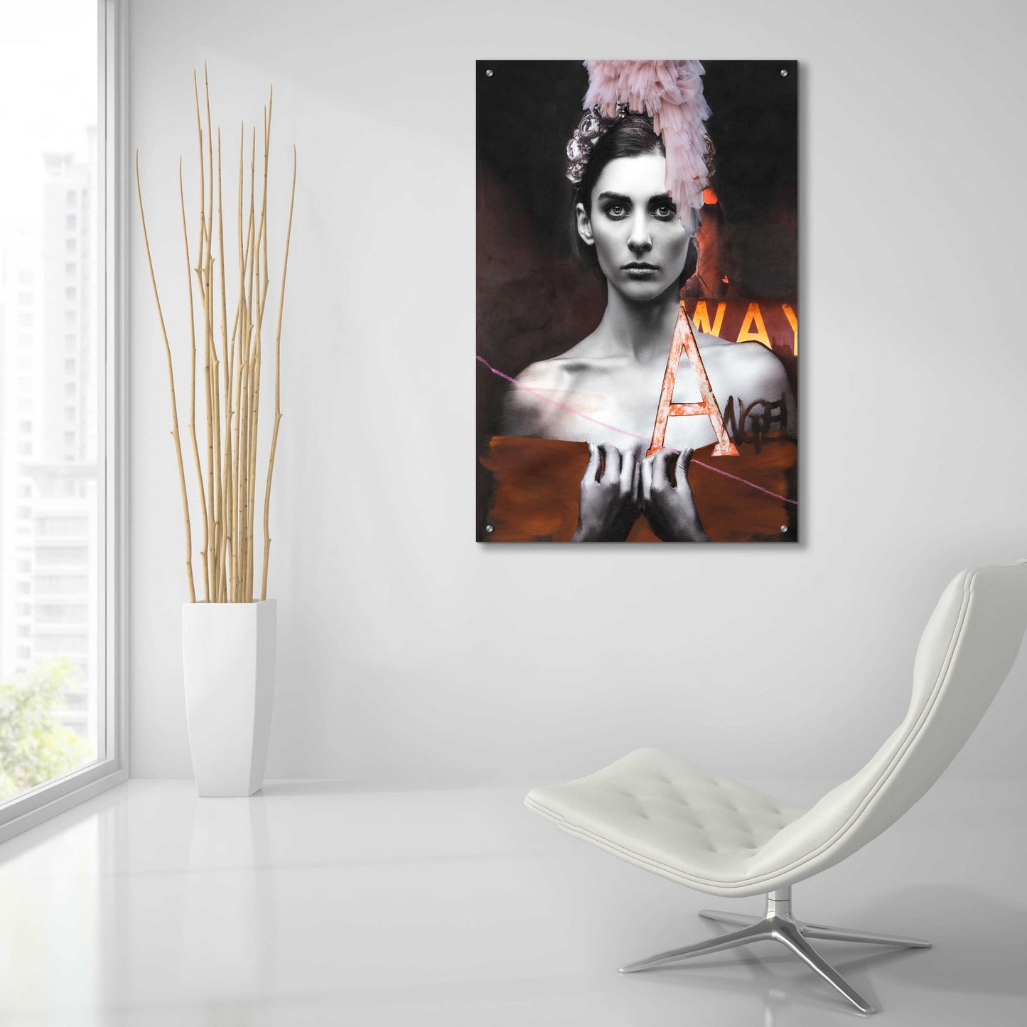 Epic Art 'Angel' by Design Fabrikken, Acrylic Glass Wall Art,24x36