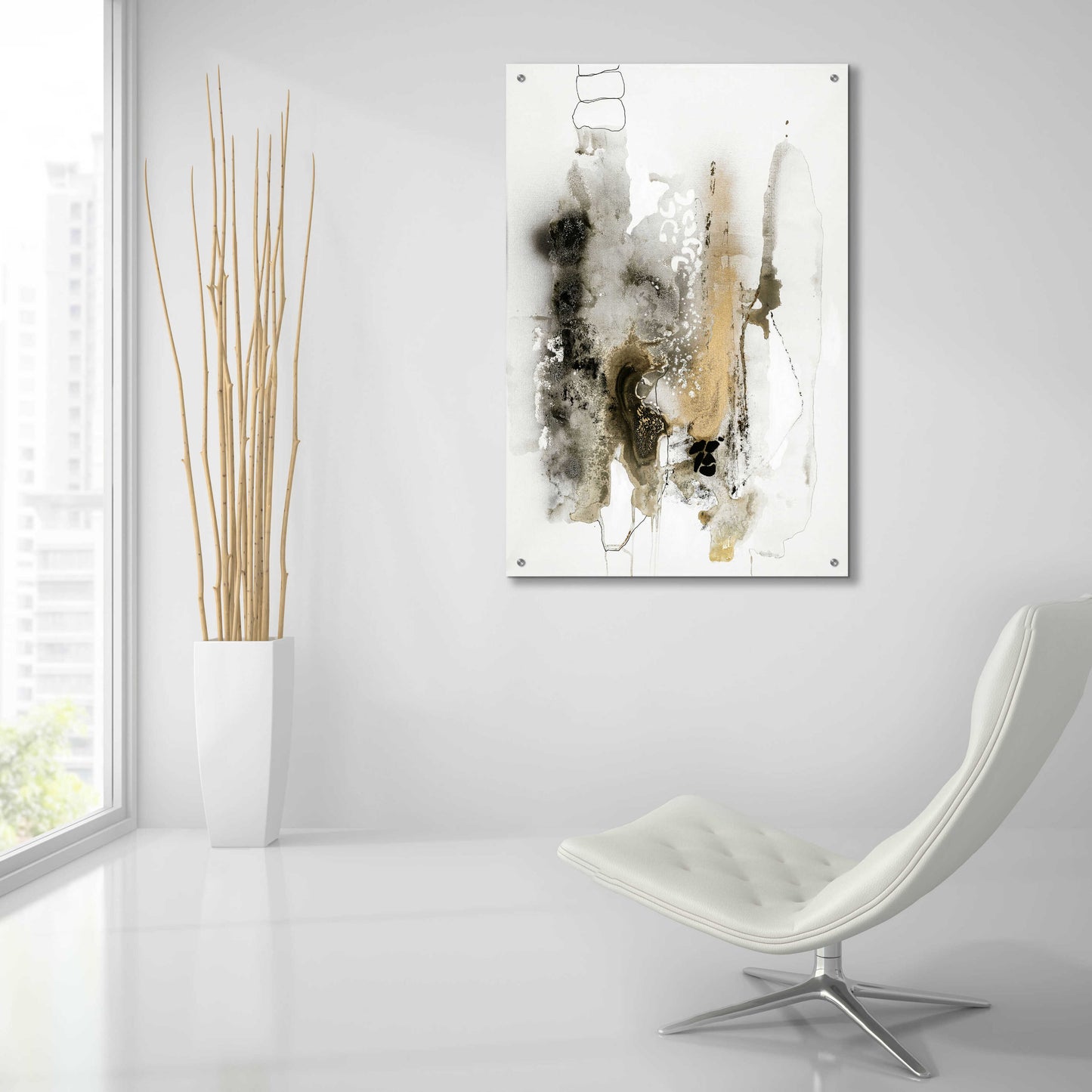 Epic Art 'Aqua Sketch 2' by Design Fabrikken, Acrylic Glass Wall Art,24x36