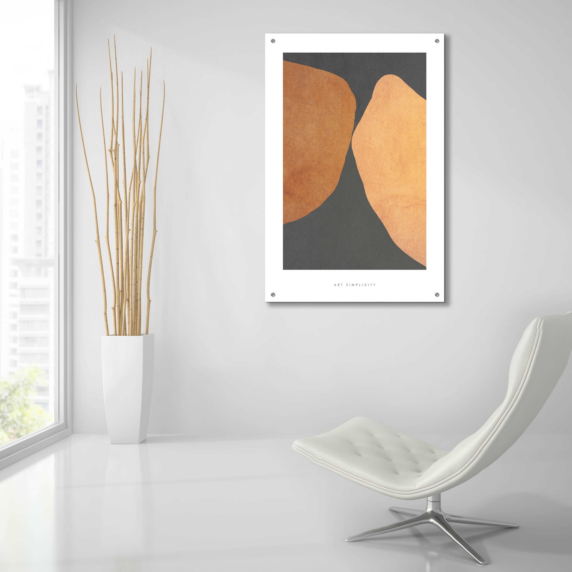 Epic Art 'Art Simplicity 4' by Design Fabrikken, Acrylic Glass Wall Art,24x36