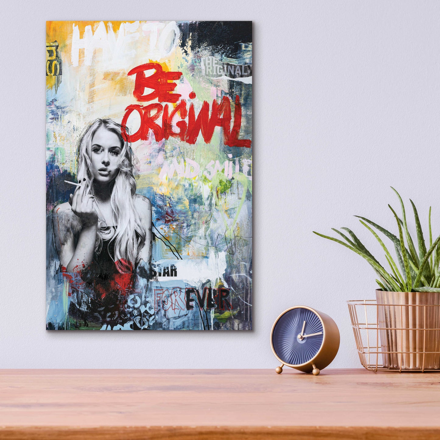 Epic Art 'Be Original' by Design Fabrikken, Acrylic Glass Wall Art,12x16