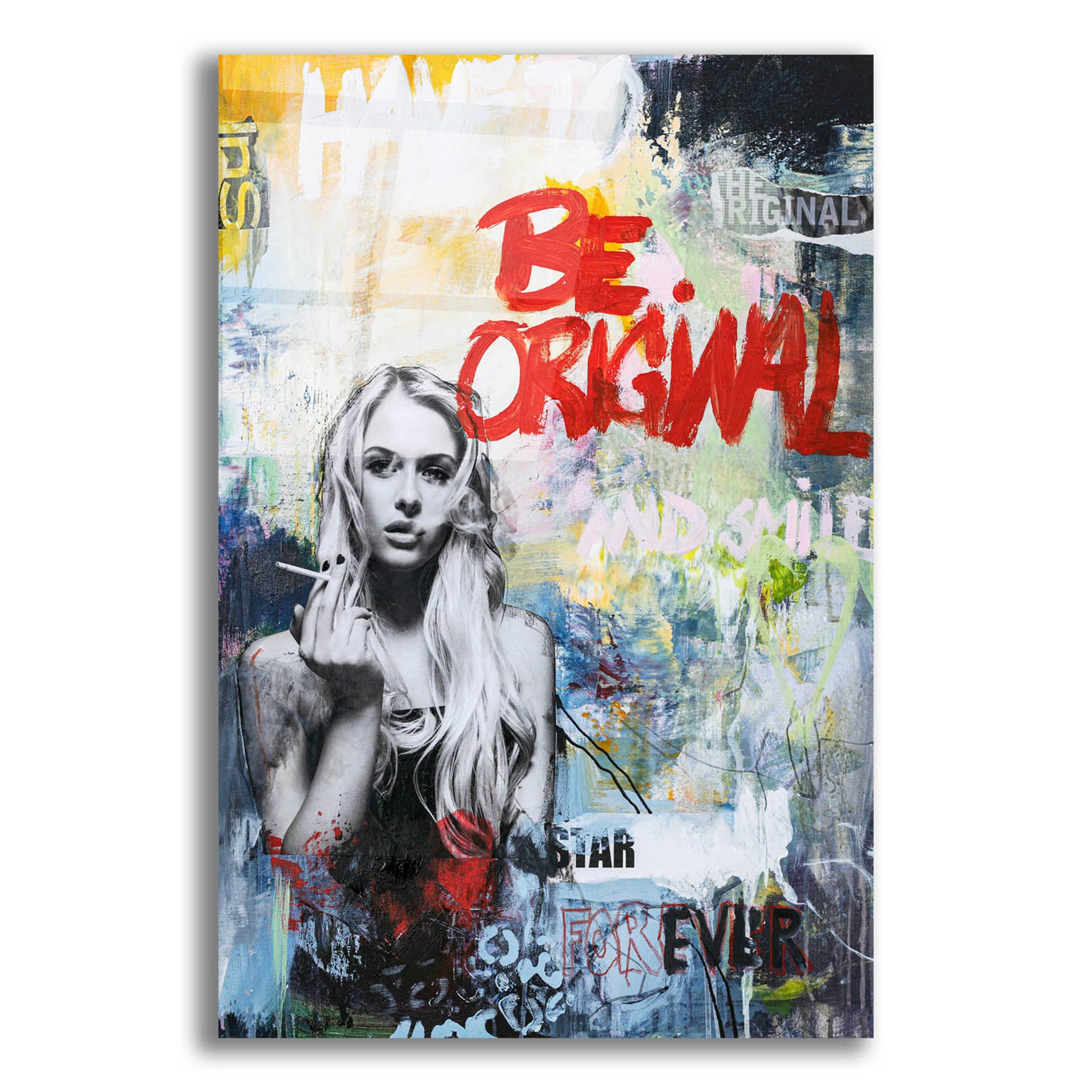 Epic Art 'Be Original' by Design Fabrikken, Acrylic Glass Wall Art,12x16