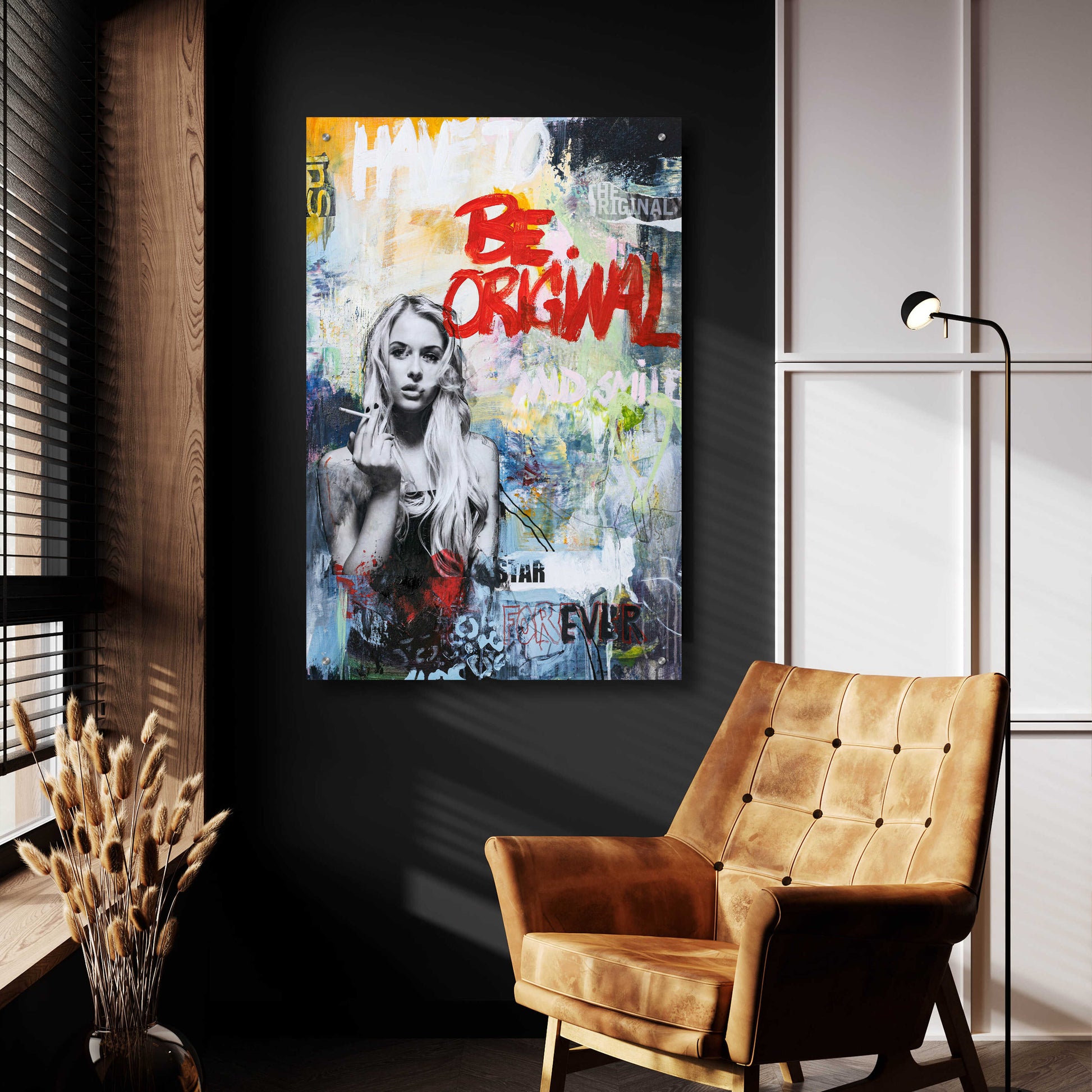 Epic Art 'Be Original' by Design Fabrikken, Acrylic Glass Wall Art,24x36