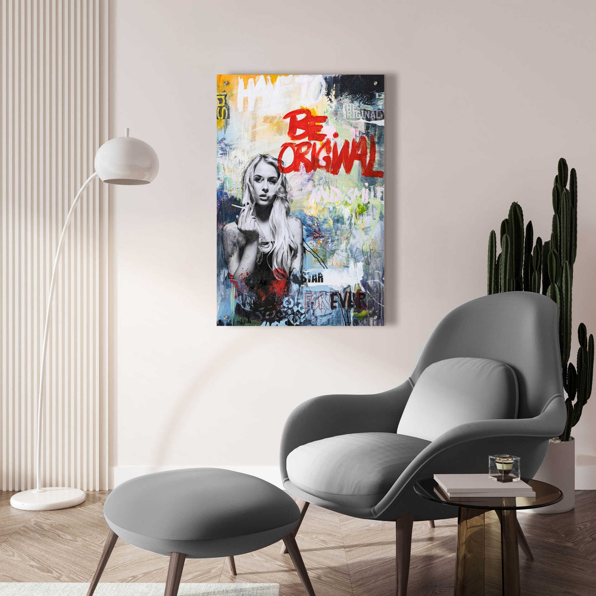 Epic Art 'Be Original' by Design Fabrikken, Acrylic Glass Wall Art,24x36