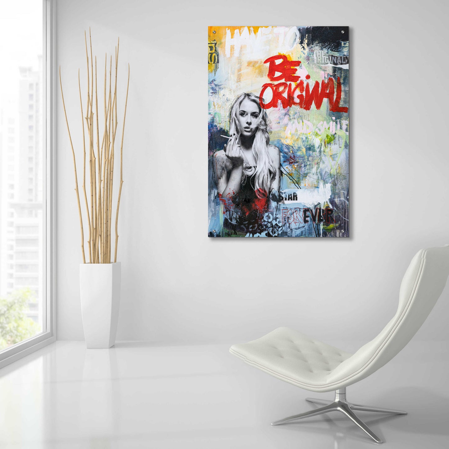 Epic Art 'Be Original' by Design Fabrikken, Acrylic Glass Wall Art,24x36