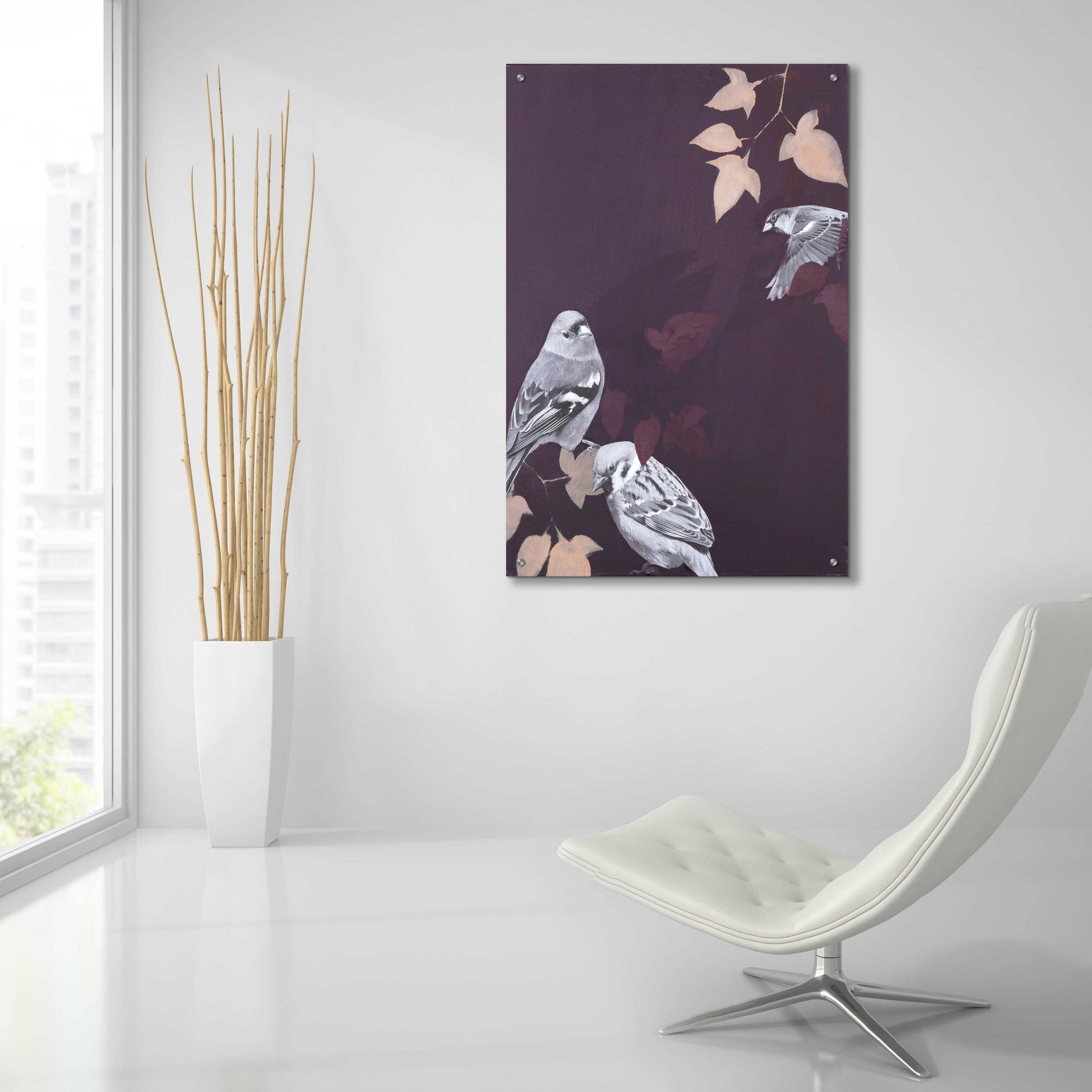 Epic Art 'Bird 1' by Design Fabrikken, Acrylic Glass Wall Art,24x36