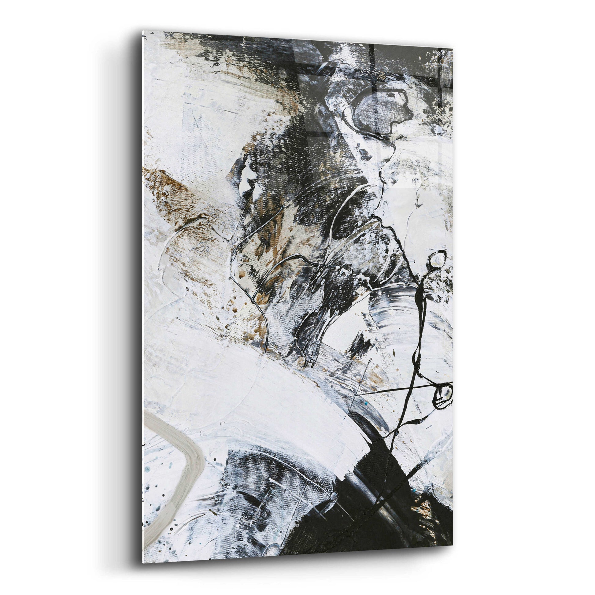 Epic Art 'Black and White 1' by Design Fabrikken, Acrylic Glass Wall Art,12x16