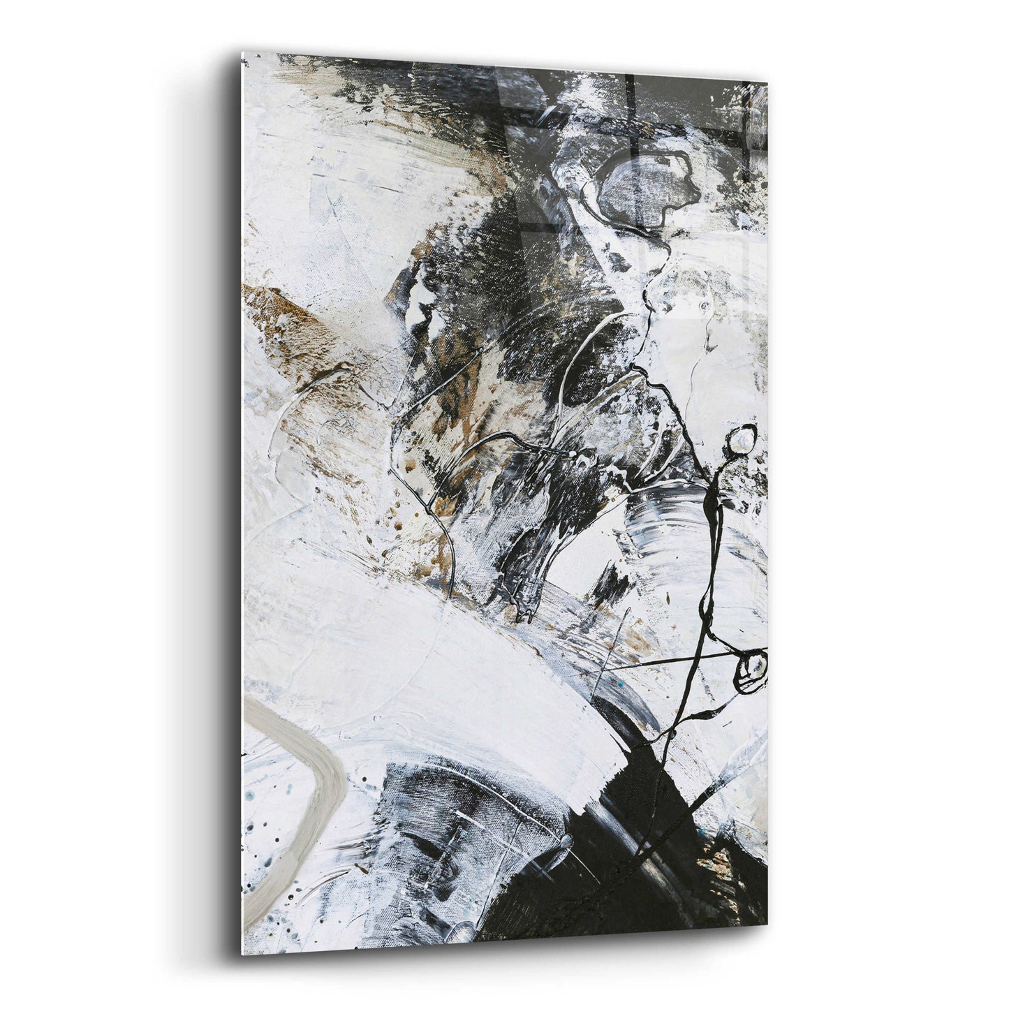 Epic Art 'Black and White 1' by Design Fabrikken, Acrylic Glass Wall Art,16x24