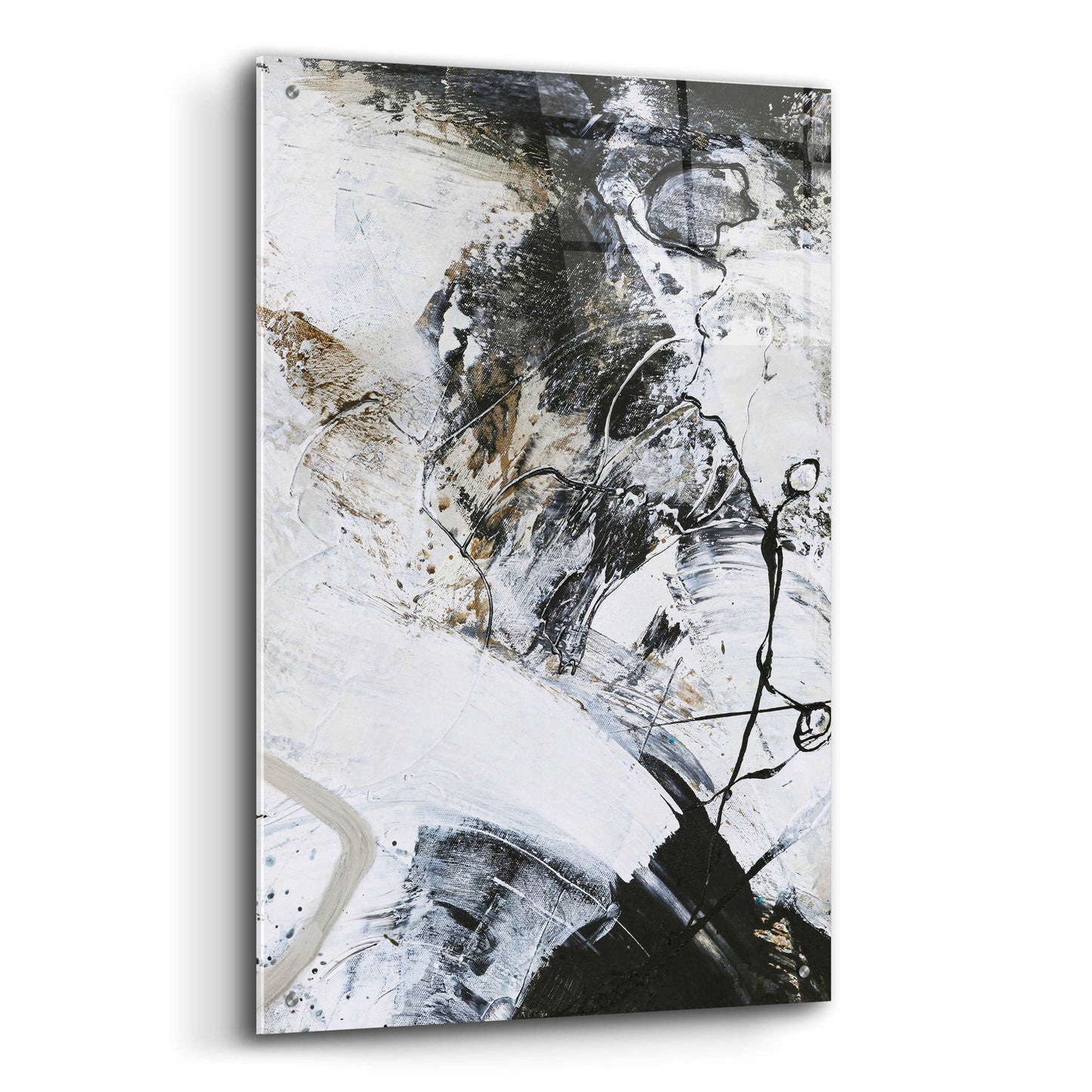 Epic Art 'Black and White 1' by Design Fabrikken, Acrylic Glass Wall Art,24x36