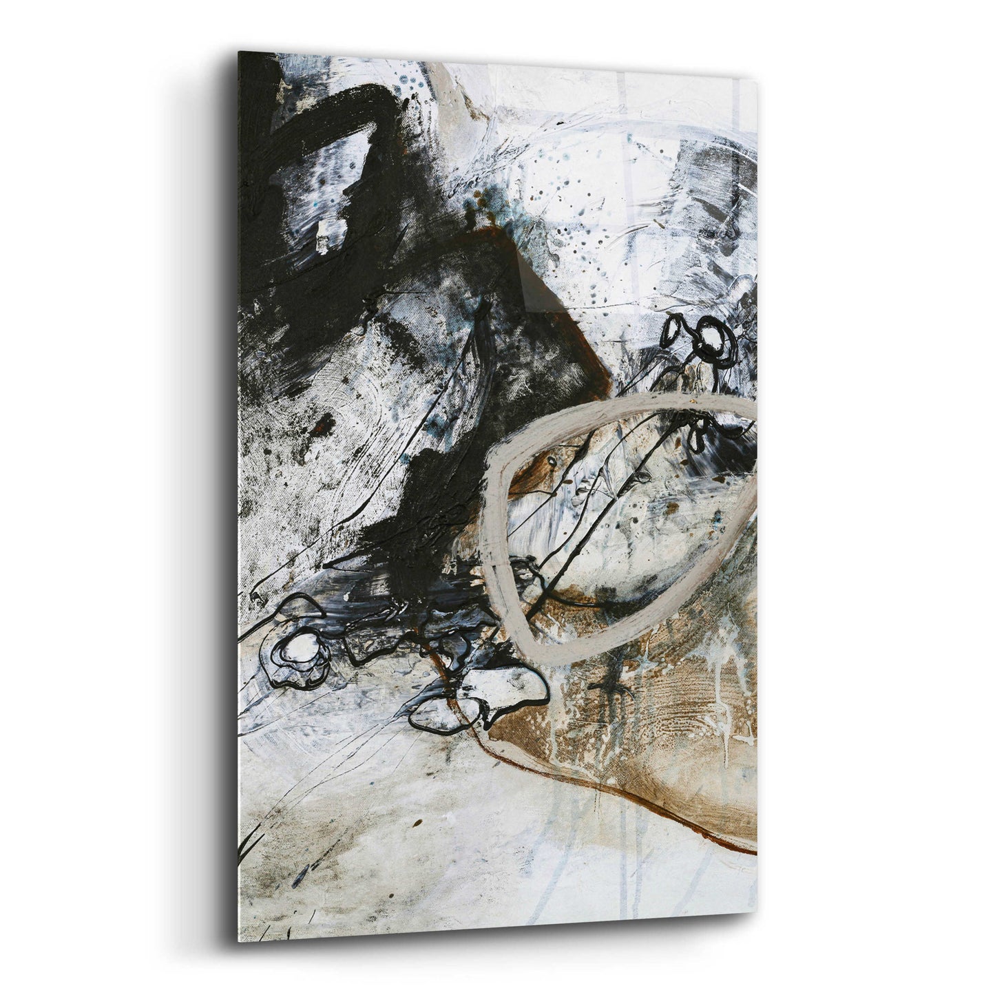 Epic Art 'Black and White 2' by Design Fabrikken, Acrylic Glass Wall Art,12x16