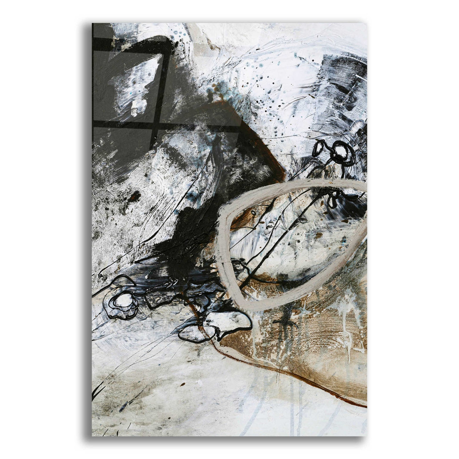 Epic Art 'Black and White 2' by Design Fabrikken, Acrylic Glass Wall Art,12x16