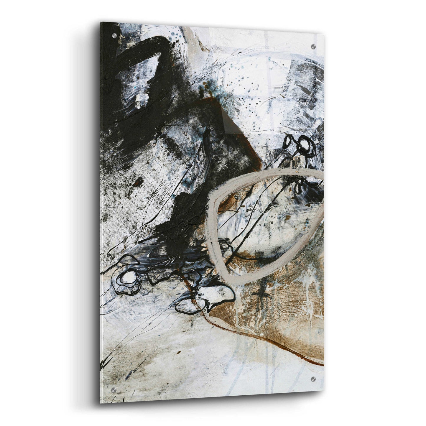 Epic Art 'Black and White 2' by Design Fabrikken, Acrylic Glass Wall Art,24x36