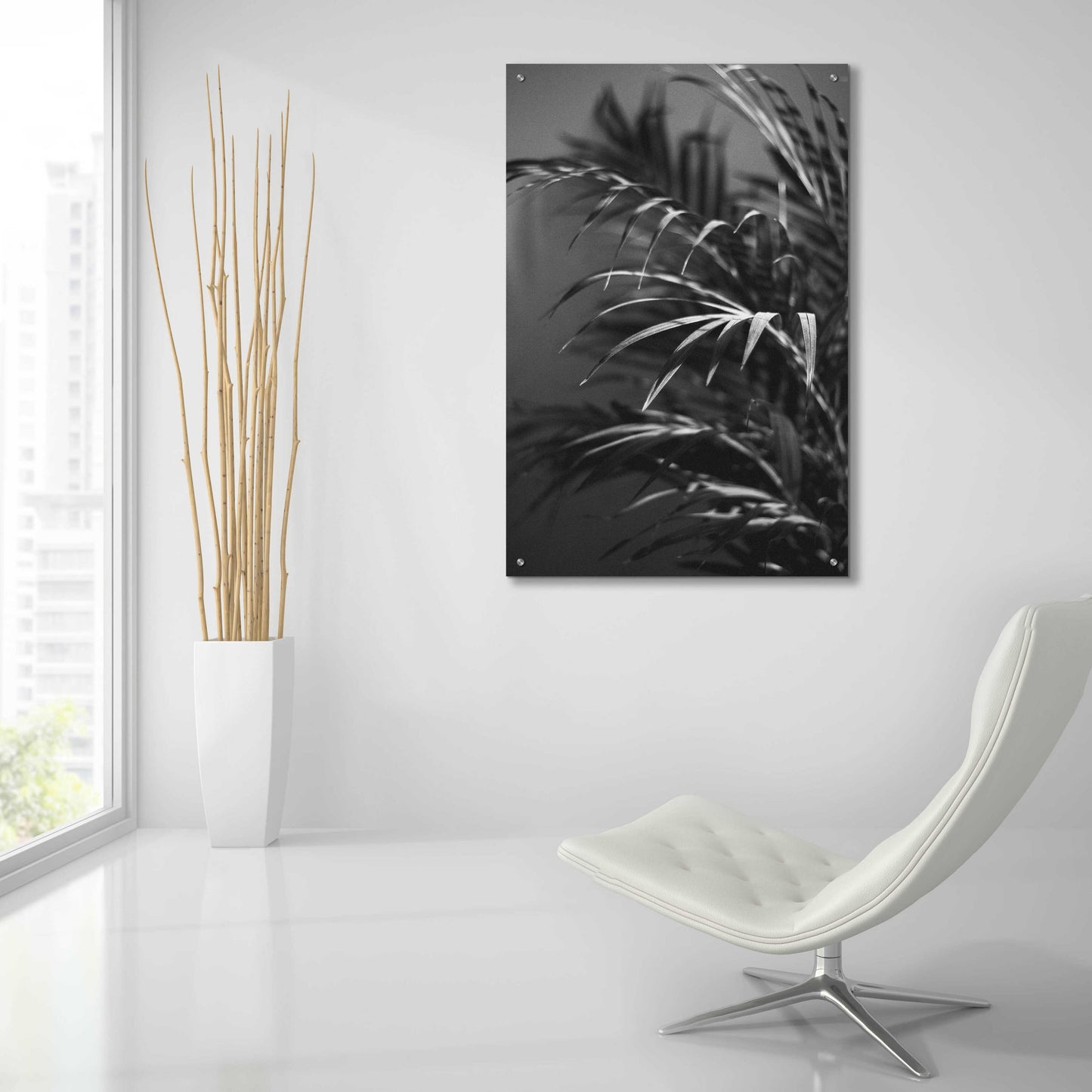 Epic Art 'Black Plant' by Design Fabrikken, Acrylic Glass Wall Art,24x36