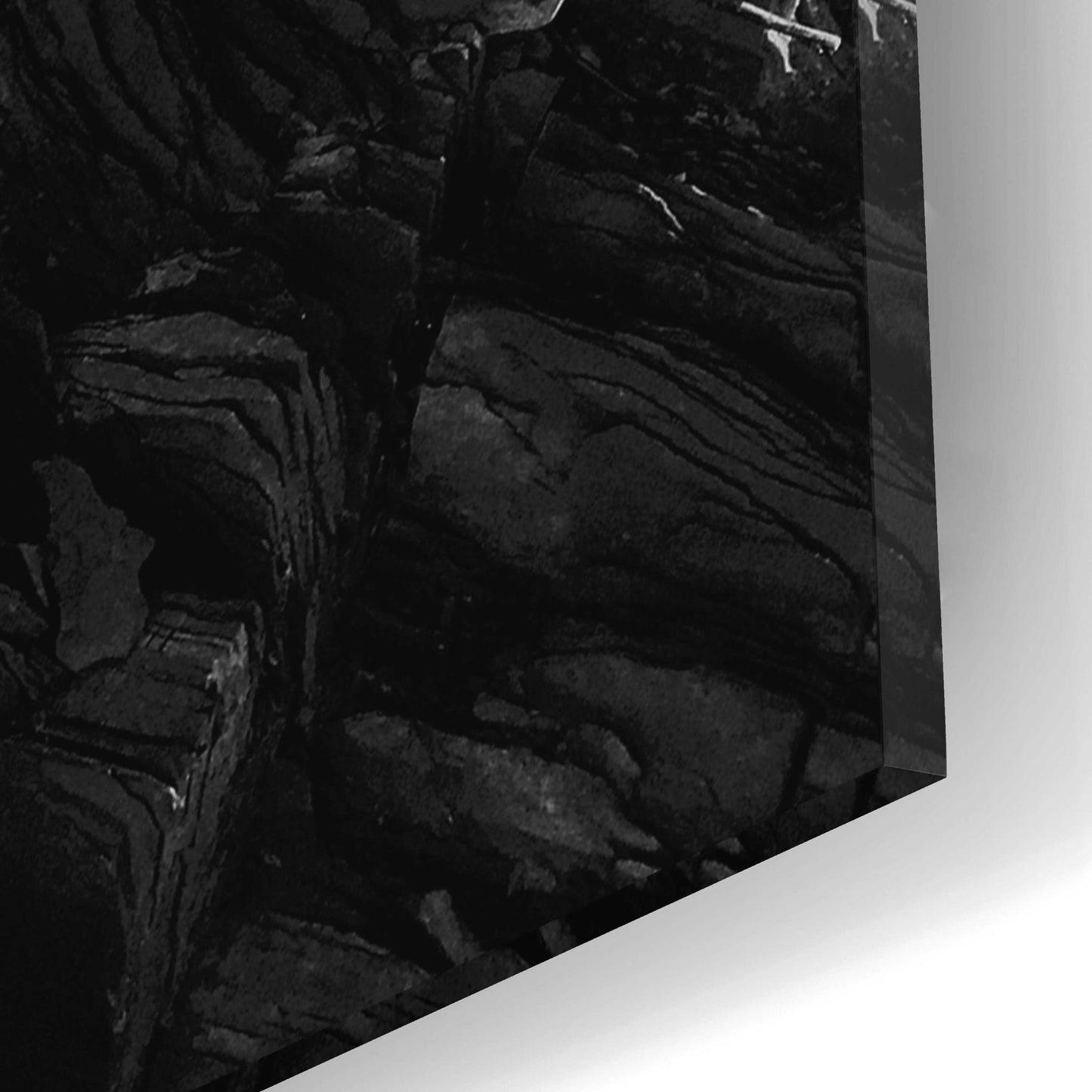 Epic Art 'Black Rock' by Design Fabrikken, Acrylic Glass Wall Art,12x16