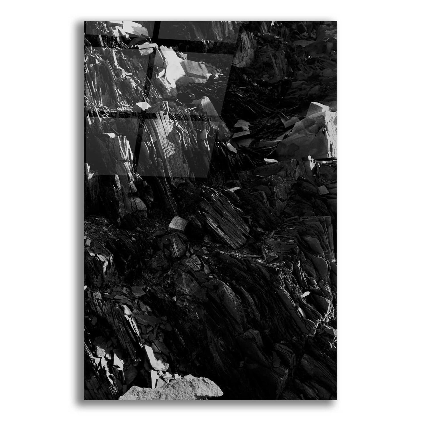 Epic Art 'Black Rock' by Design Fabrikken, Acrylic Glass Wall Art,12x16