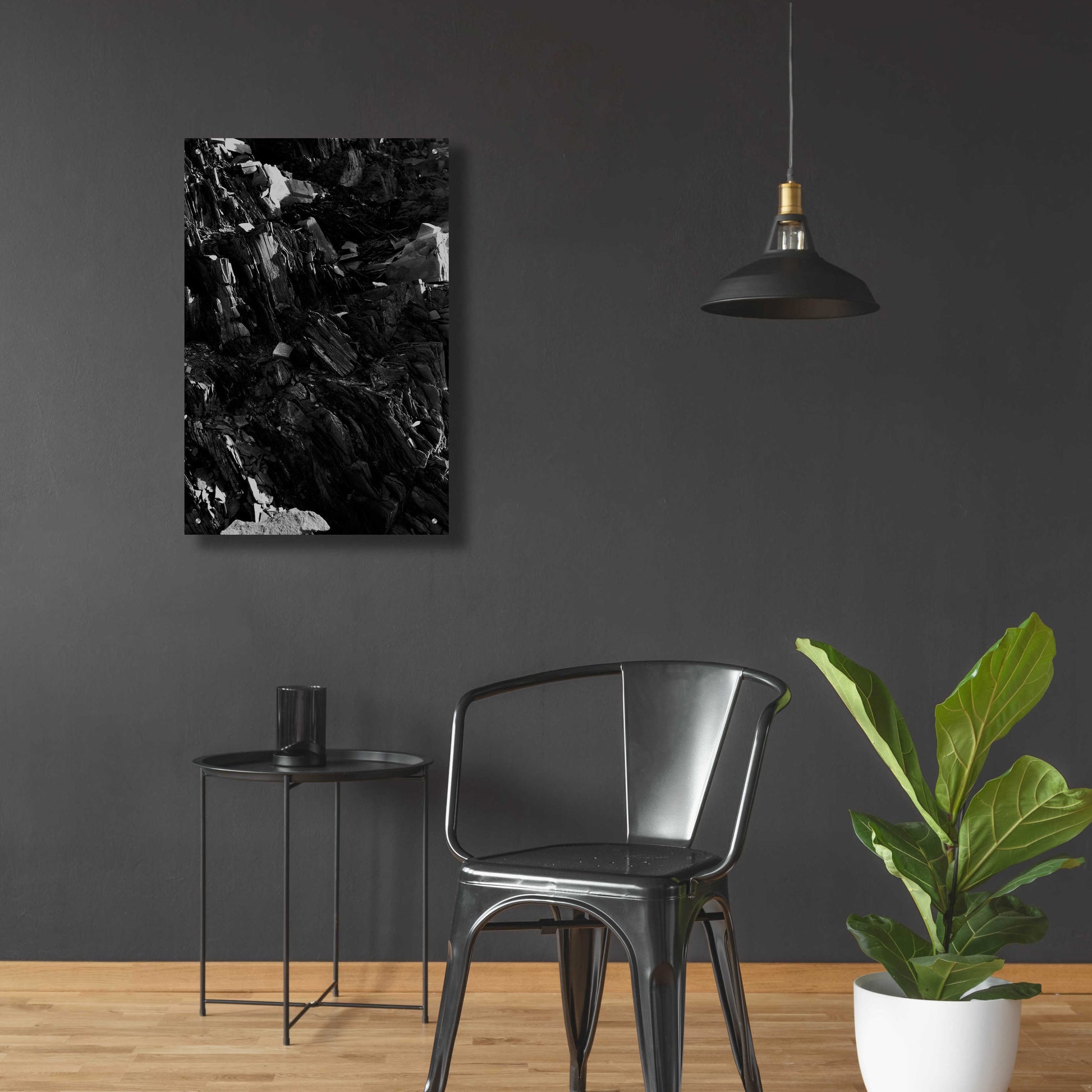 Epic Art 'Black Rock' by Design Fabrikken, Acrylic Glass Wall Art,24x36