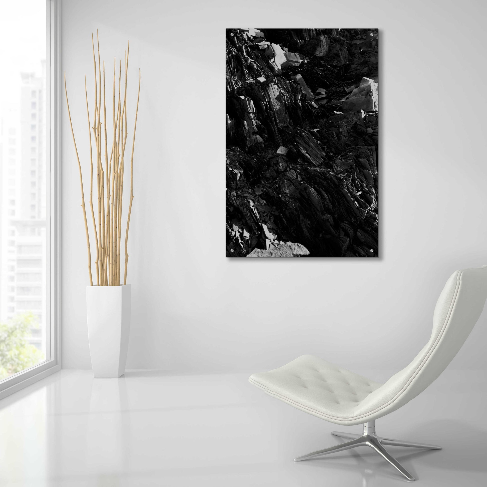 Epic Art 'Black Rock' by Design Fabrikken, Acrylic Glass Wall Art,24x36