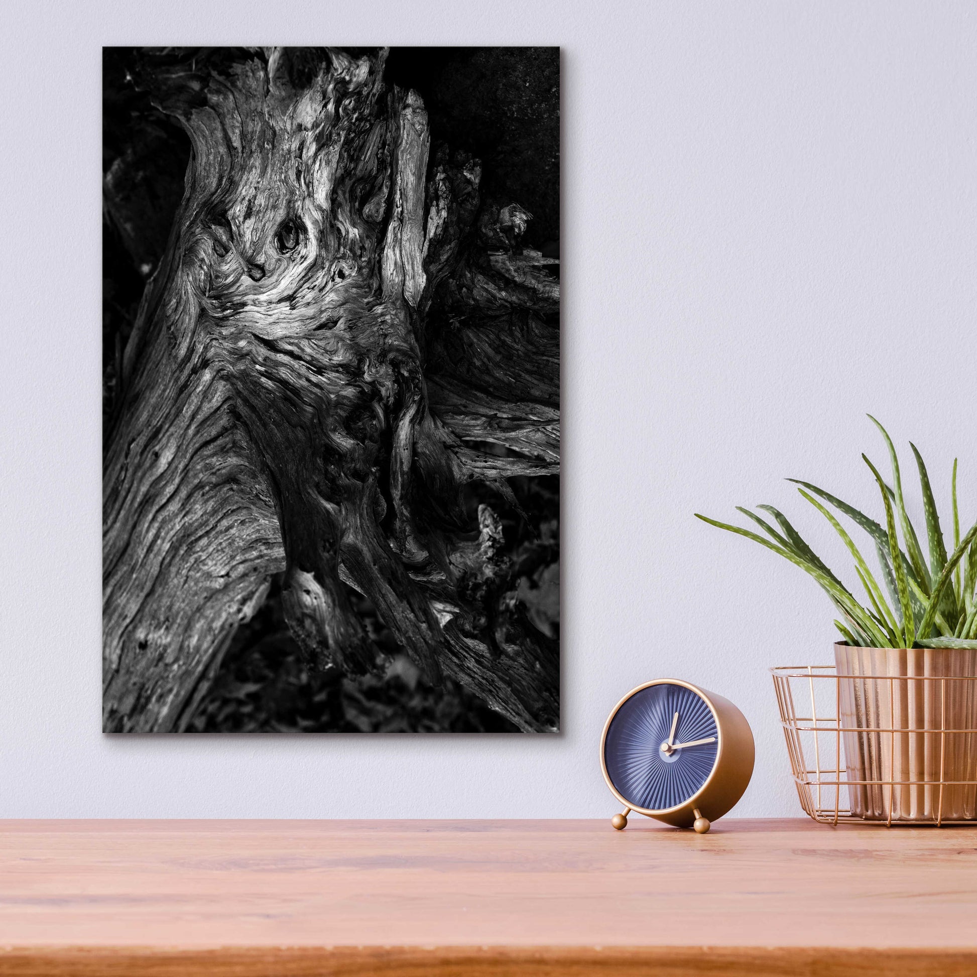 Epic Art 'Black Wood' by Design Fabrikken, Acrylic Glass Wall Art,12x16