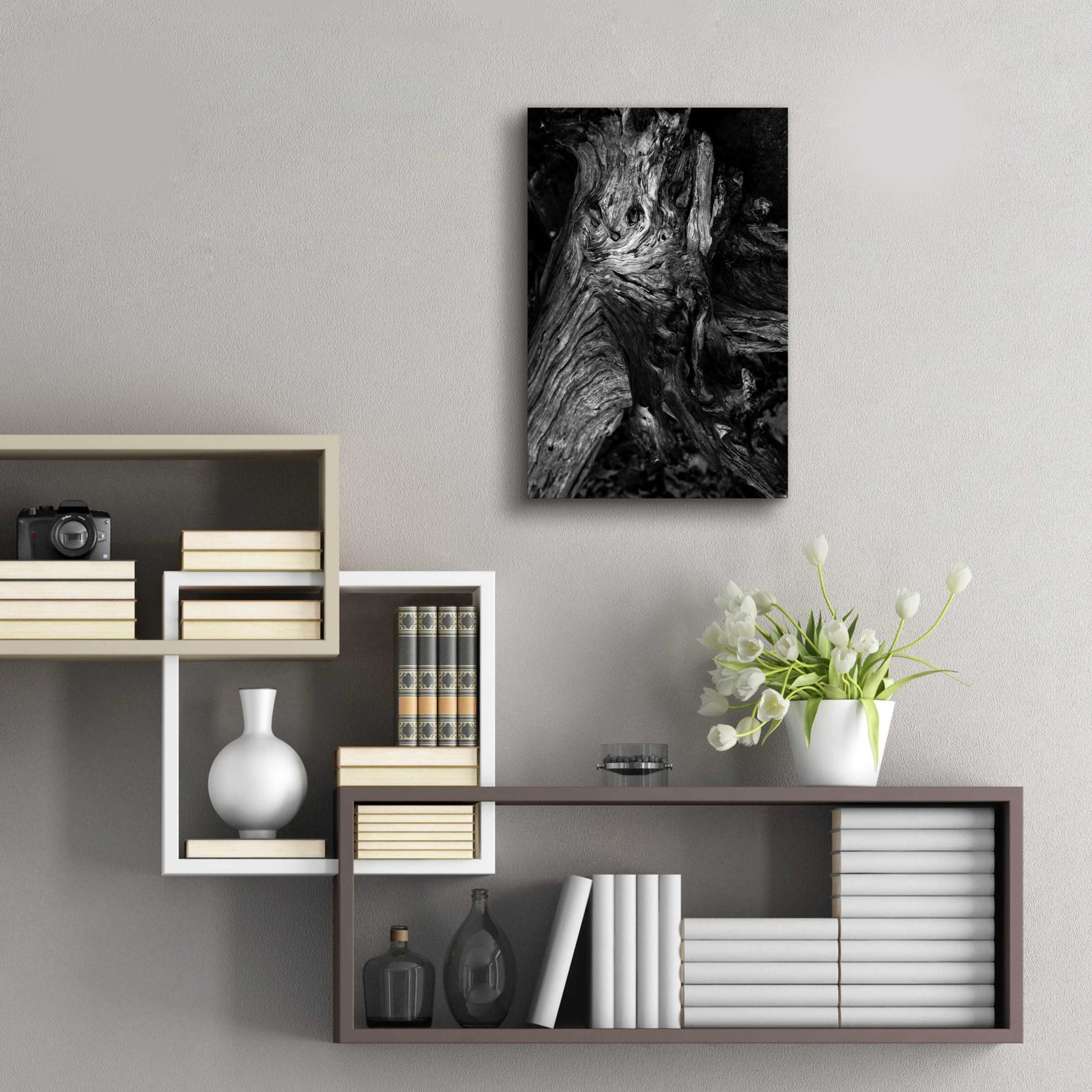 Epic Art 'Black Wood' by Design Fabrikken, Acrylic Glass Wall Art,16x24