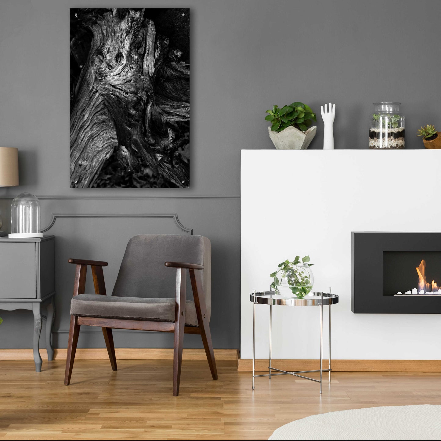 Epic Art 'Black Wood' by Design Fabrikken, Acrylic Glass Wall Art,24x36