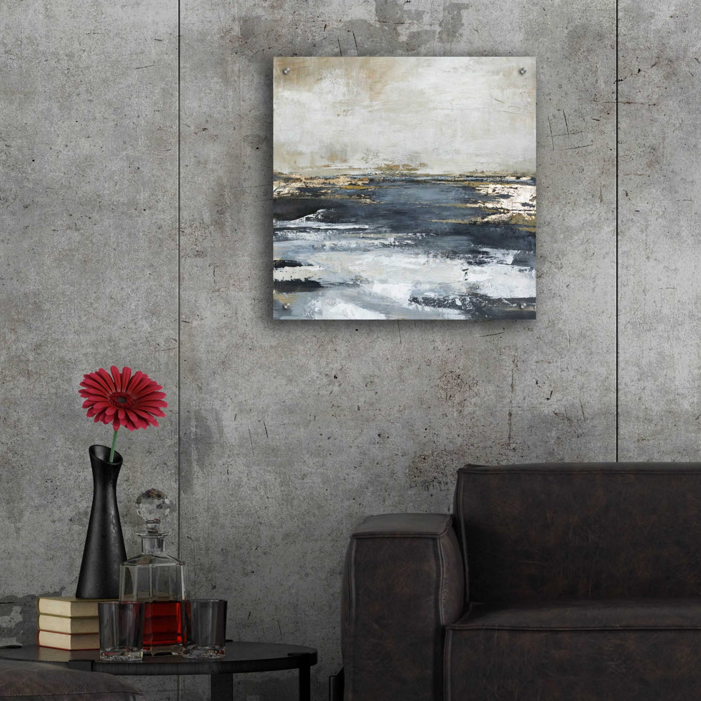 Epic Art 'Blue Bay' by Design Fabrikken, Acrylic Glass Wall Art,24x24