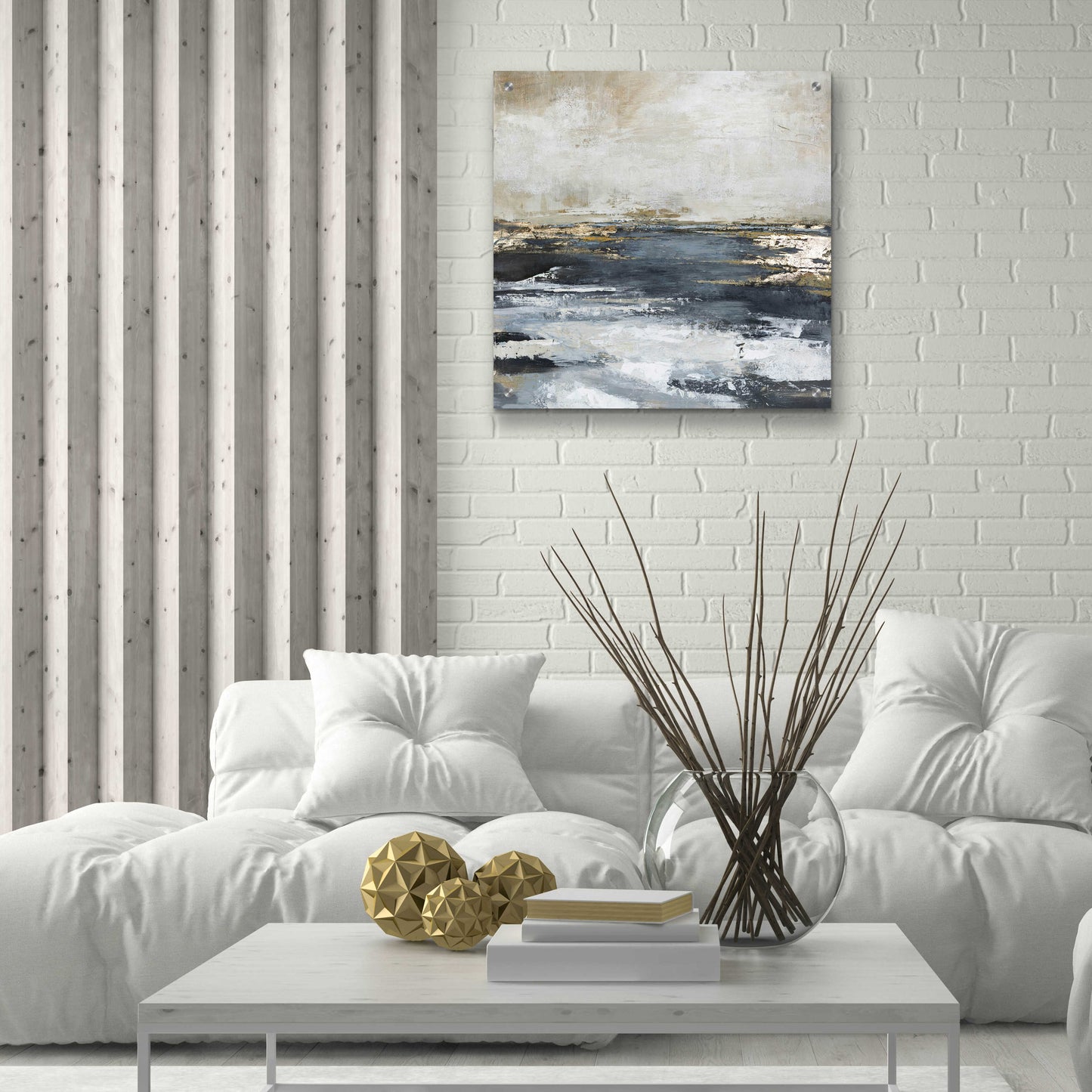 Epic Art 'Blue Bay' by Design Fabrikken, Acrylic Glass Wall Art,24x24