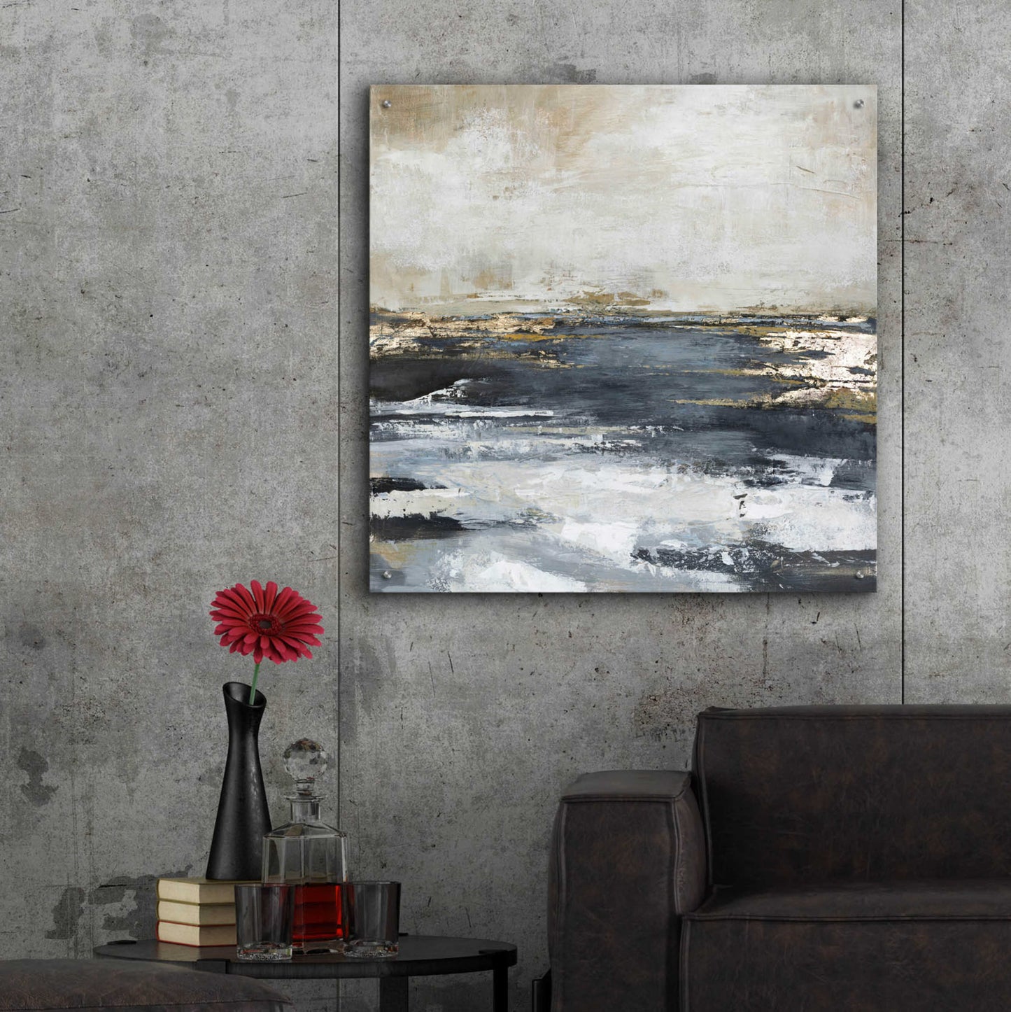 Epic Art 'Blue Bay' by Design Fabrikken, Acrylic Glass Wall Art,36x36