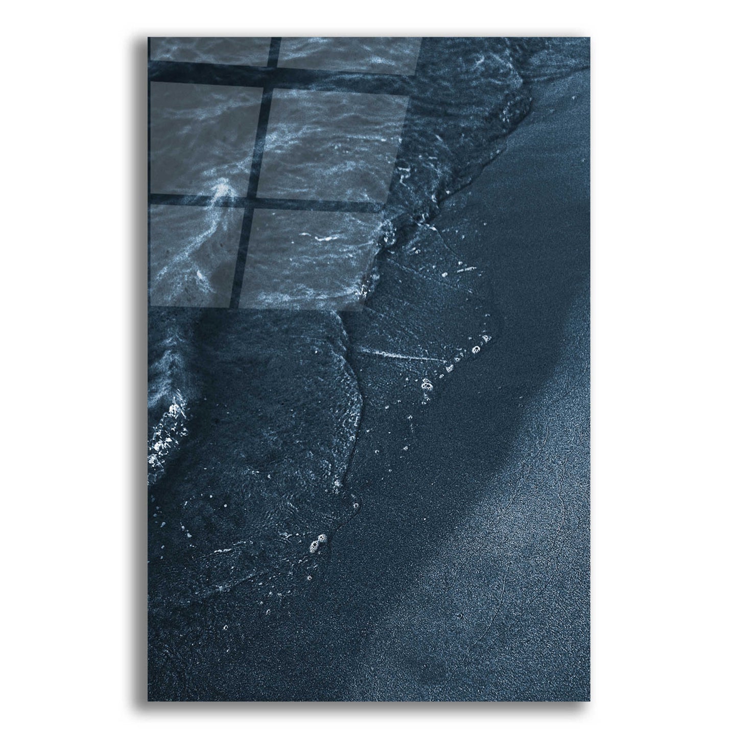 Epic Art 'Blue Beach' by Design Fabrikken, Acrylic Glass Wall Art,12x16