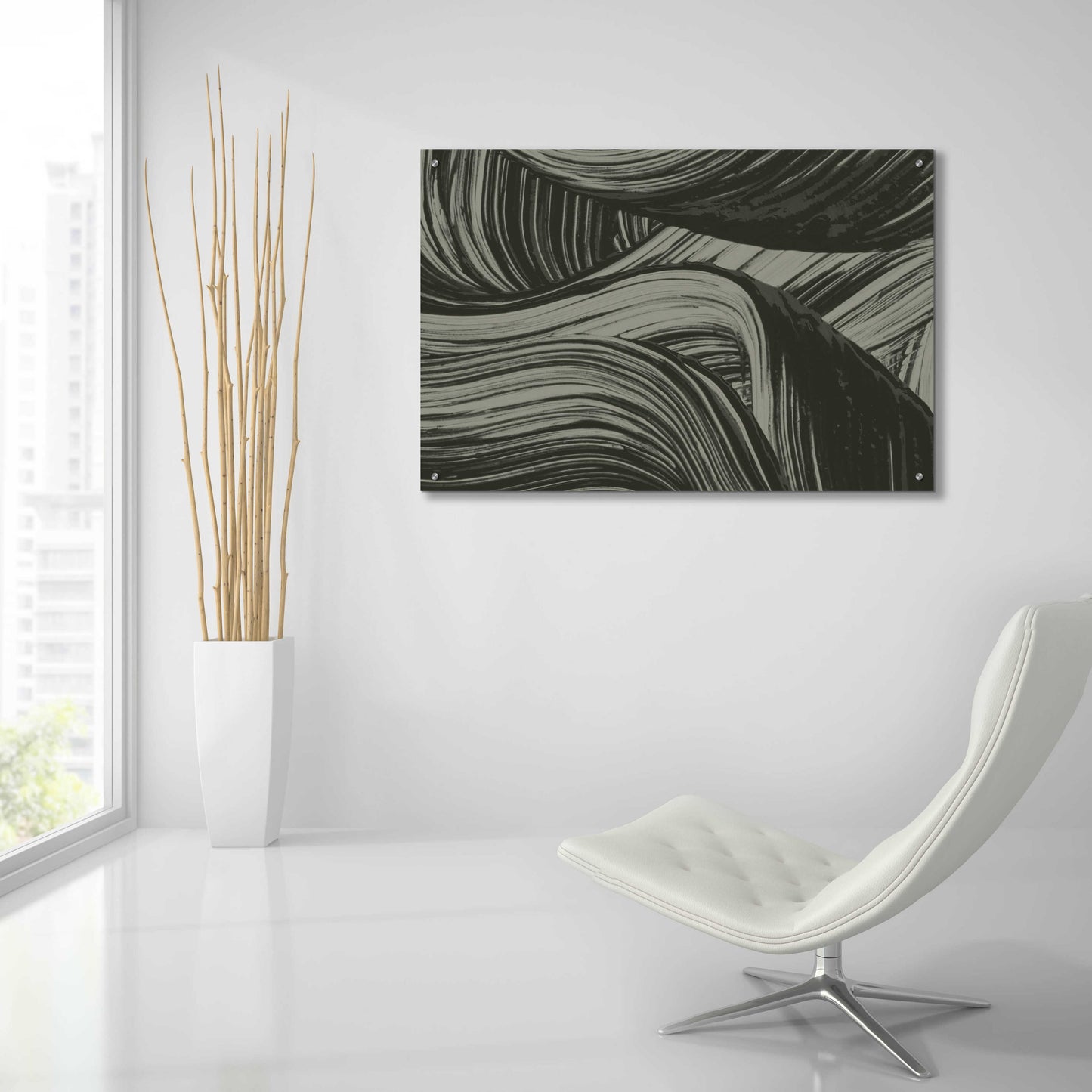 Epic Art 'Brushed 1' by Design Fabrikken, Acrylic Glass Wall Art,36x24