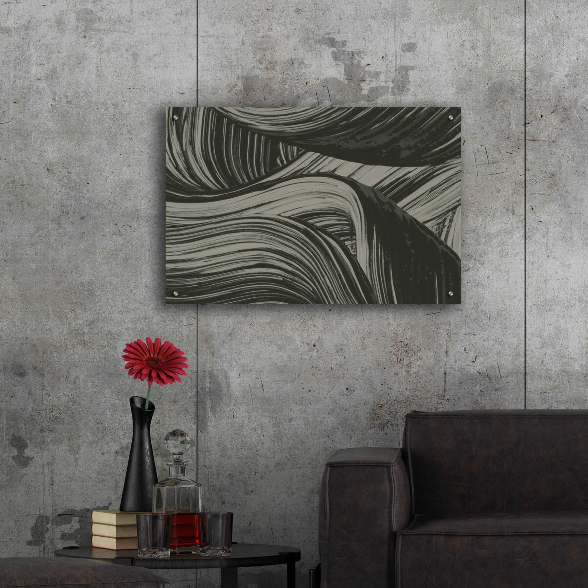 Epic Art 'Brushed 1' by Design Fabrikken, Acrylic Glass Wall Art,36x24