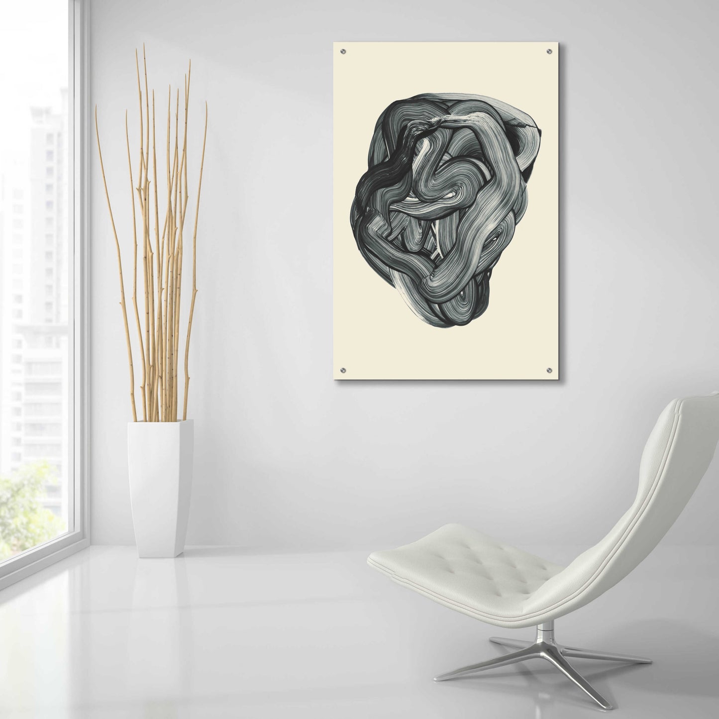 Epic Art 'Brushed 3' by Design Fabrikken, Acrylic Glass Wall Art,24x36