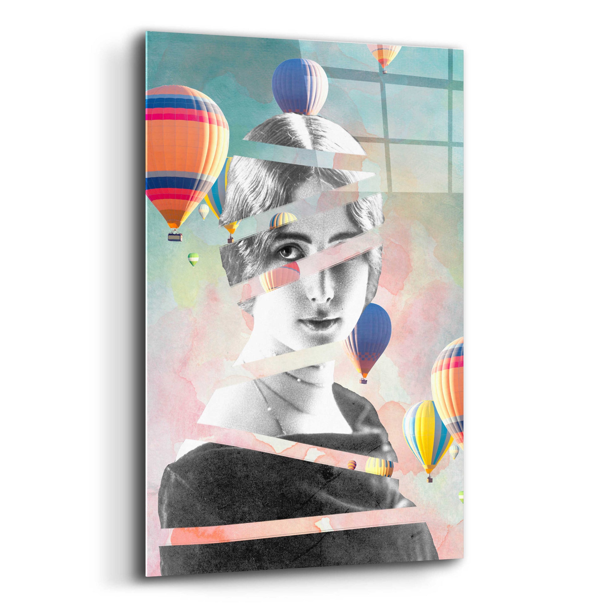 Epic Art 'Cleo De Merode Baloons' by Design Fabrikken, Acrylic Glass Wall Art,12x16