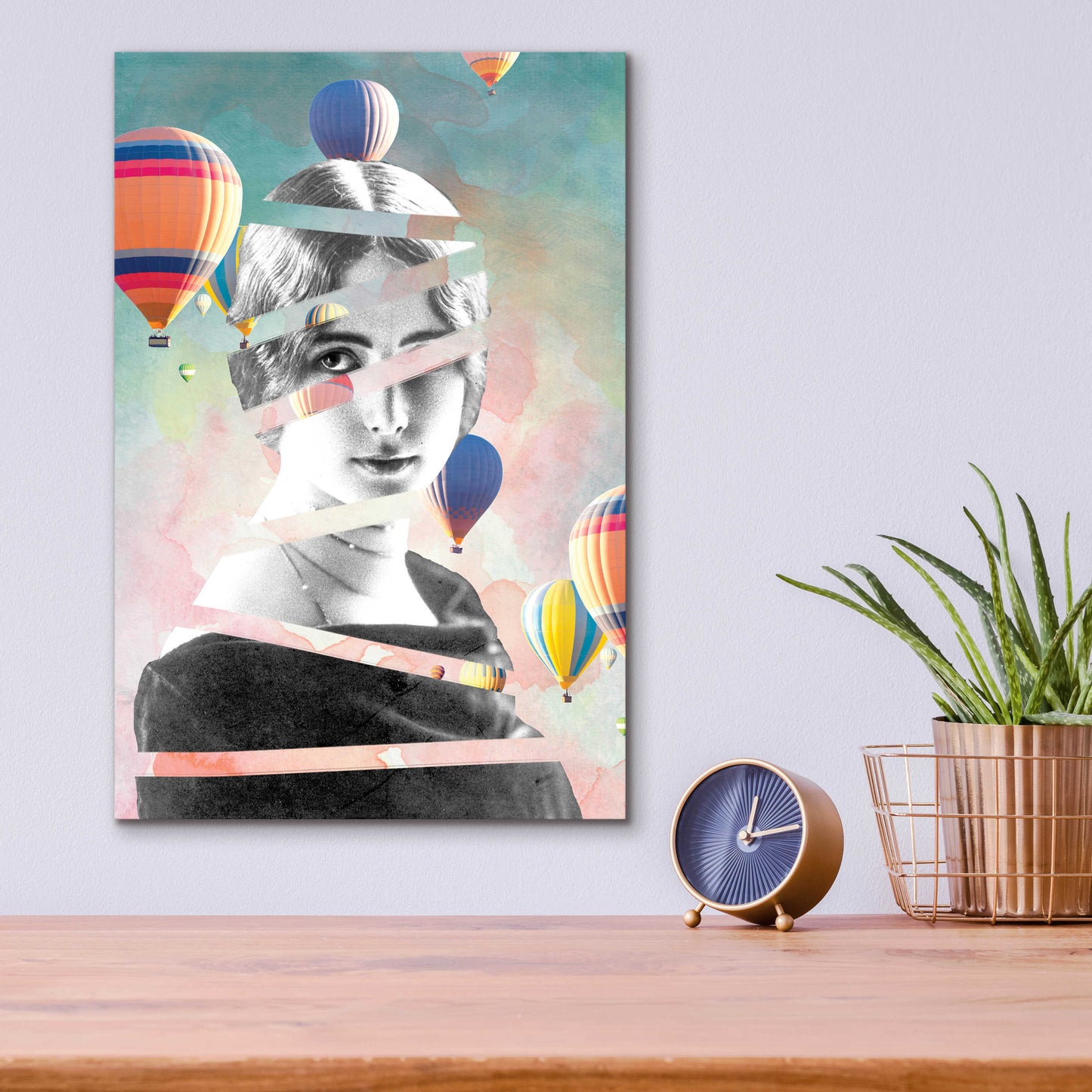 Epic Art 'Cleo De Merode Baloons' by Design Fabrikken, Acrylic Glass Wall Art,12x16