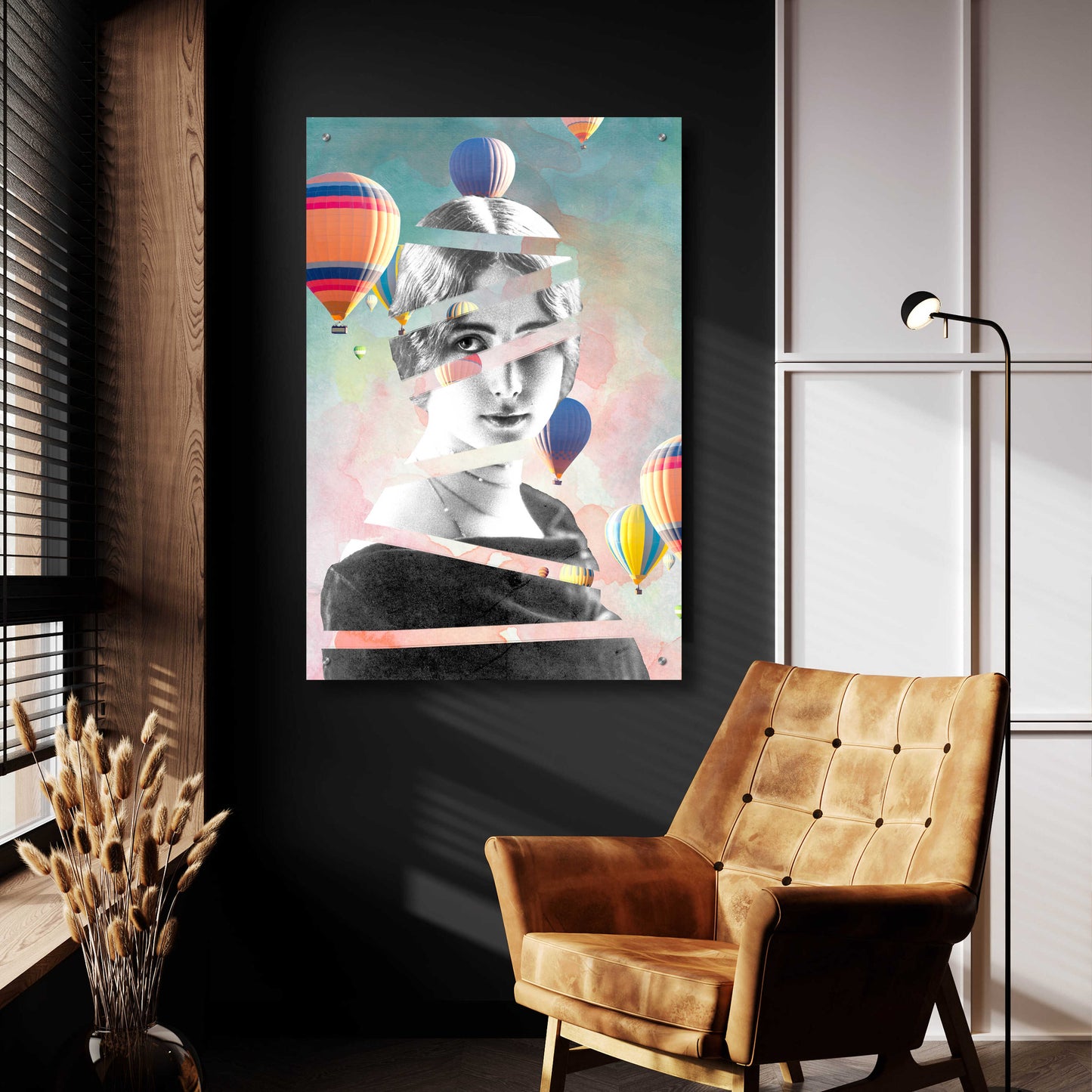 Epic Art 'Cleo De Merode Baloons' by Design Fabrikken, Acrylic Glass Wall Art,24x36