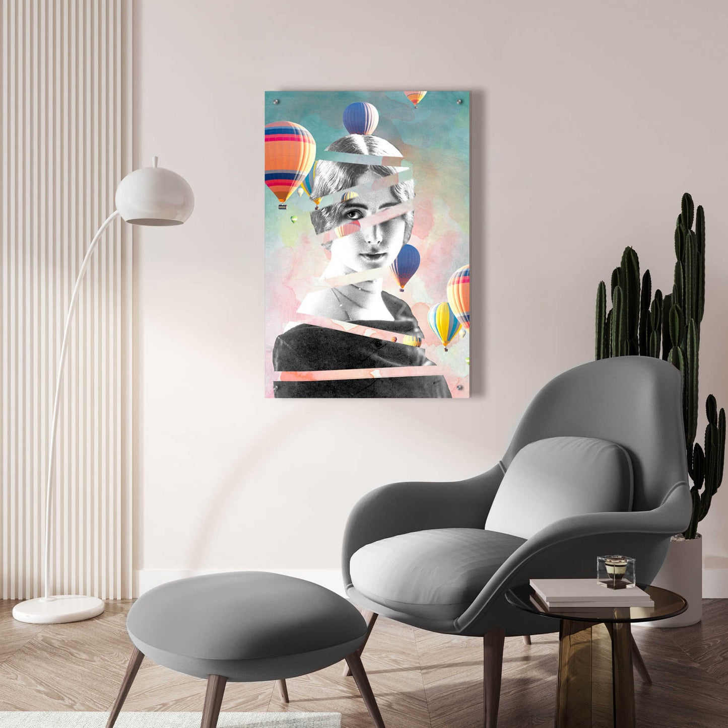 Epic Art 'Cleo De Merode Baloons' by Design Fabrikken, Acrylic Glass Wall Art,24x36