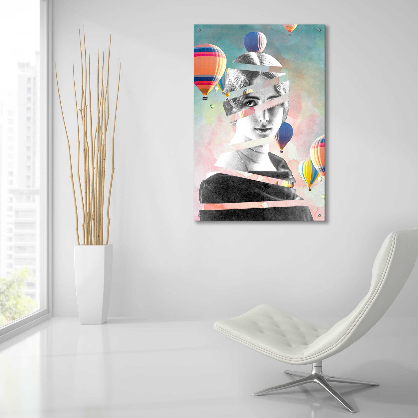 Epic Art 'Cleo De Merode Baloons' by Design Fabrikken, Acrylic Glass Wall Art,24x36