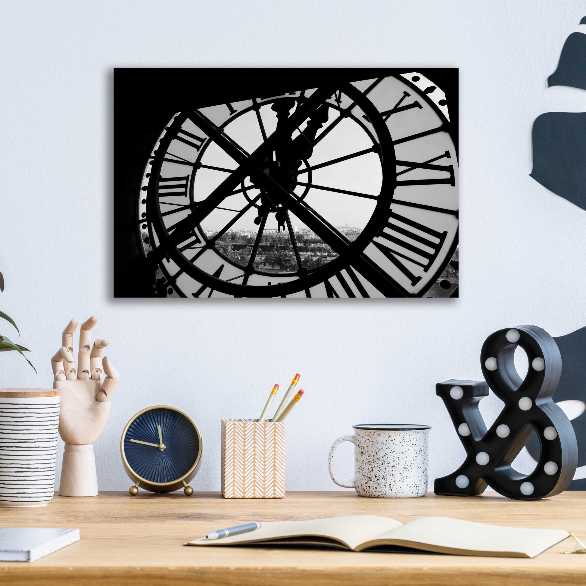 Epic Art 'Clock Tower' by Design Fabrikken, Acrylic Glass Wall Art,16x12