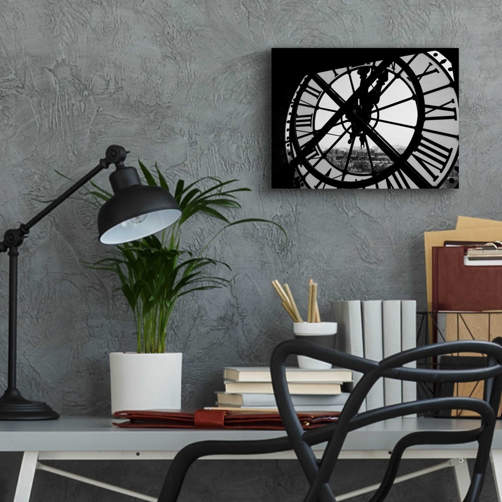 Epic Art 'Clock Tower' by Design Fabrikken, Acrylic Glass Wall Art,16x12