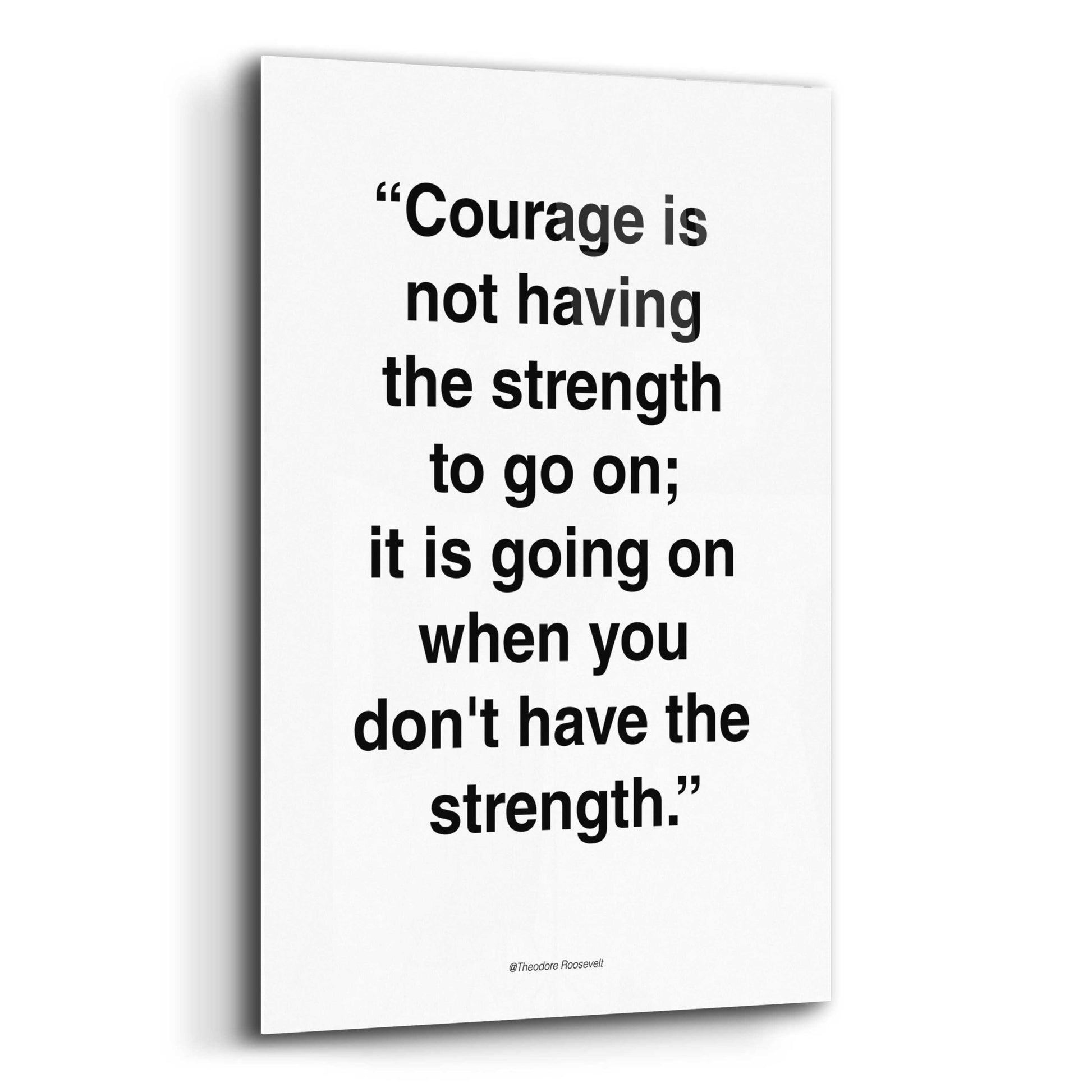 Epic Art 'Courage' by Design Fabrikken, Acrylic Glass Wall Art,12x16