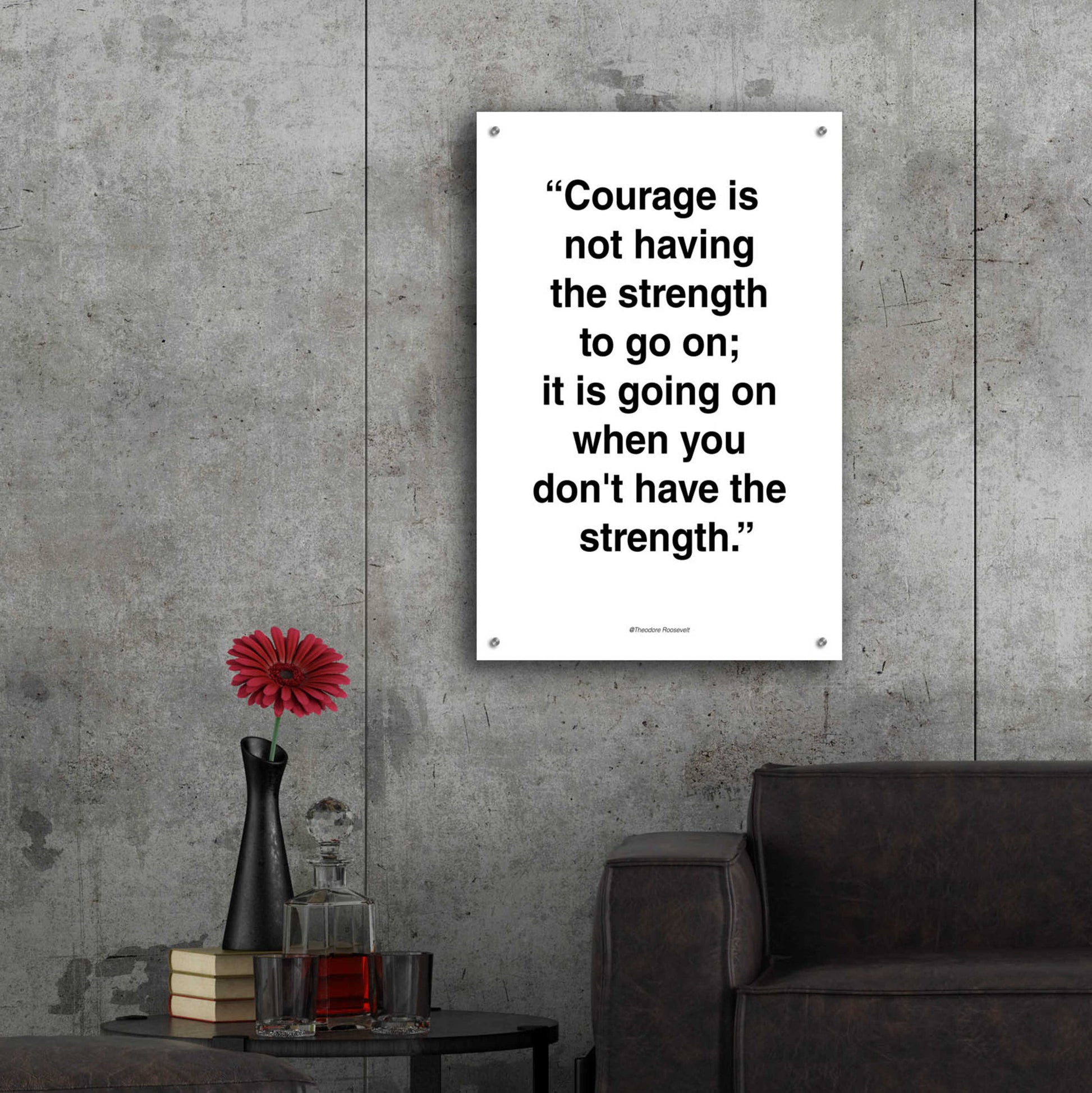 Epic Art 'Courage' by Design Fabrikken, Acrylic Glass Wall Art,24x36