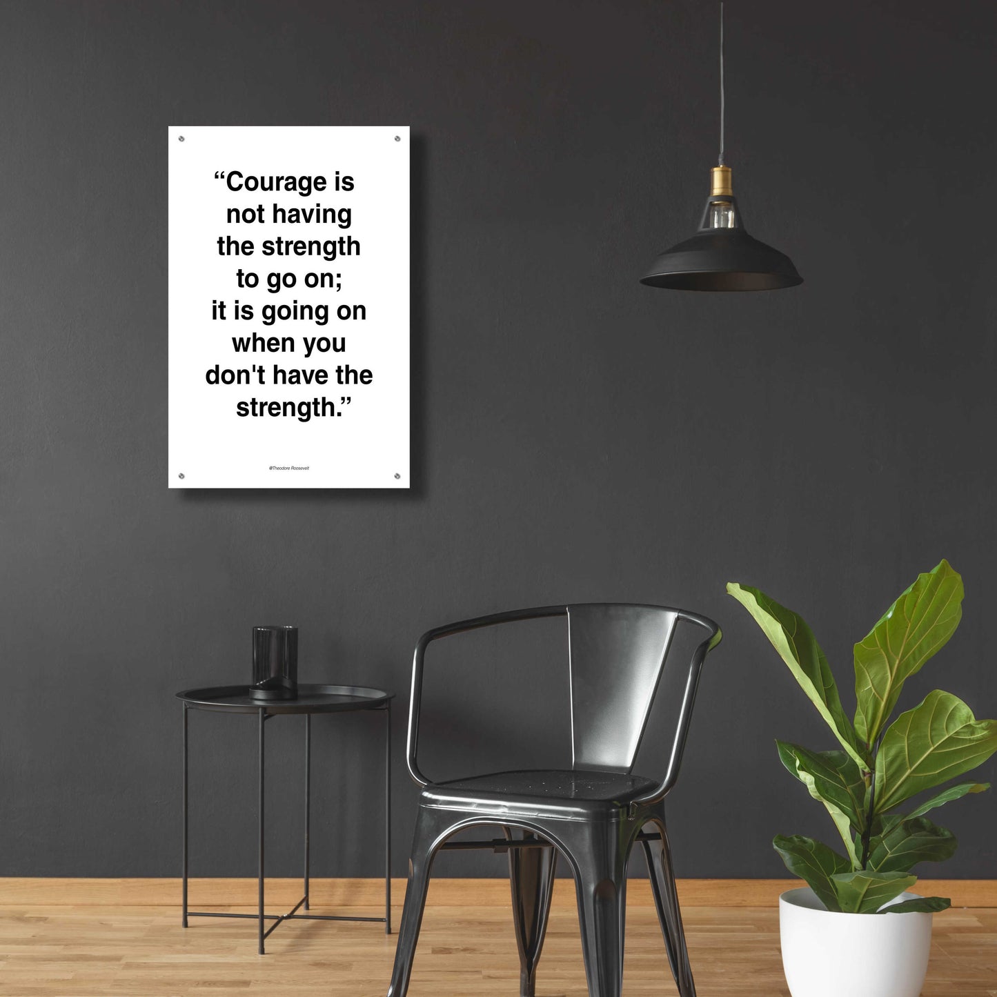 Epic Art 'Courage' by Design Fabrikken, Acrylic Glass Wall Art,24x36