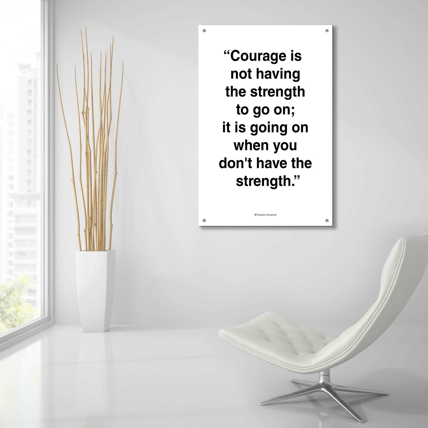 Epic Art 'Courage' by Design Fabrikken, Acrylic Glass Wall Art,24x36