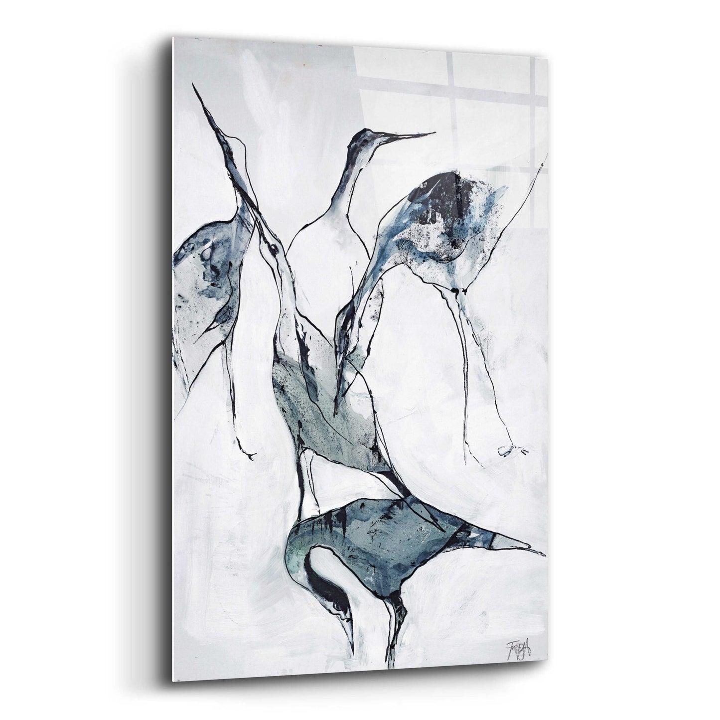 Epic Art 'Crane 1' by Design Fabrikken, Acrylic Glass Wall Art,12x16